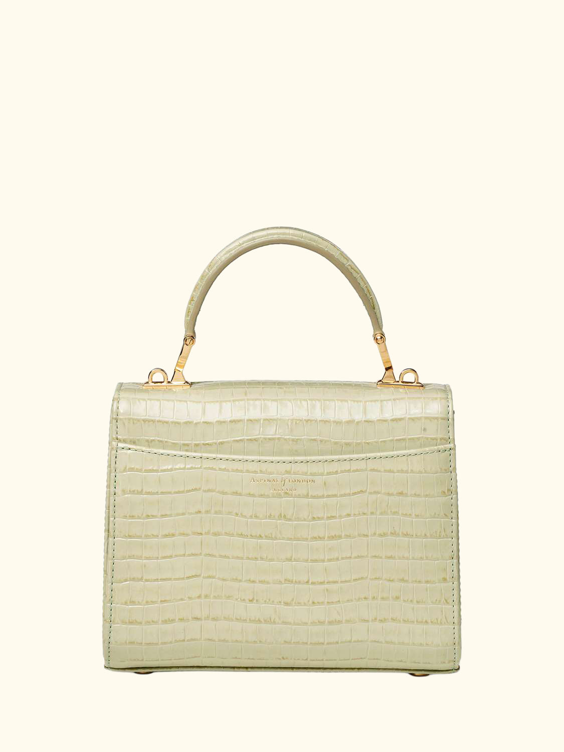 Midi Mayfair Croc Effect Leather Cross Body Bag