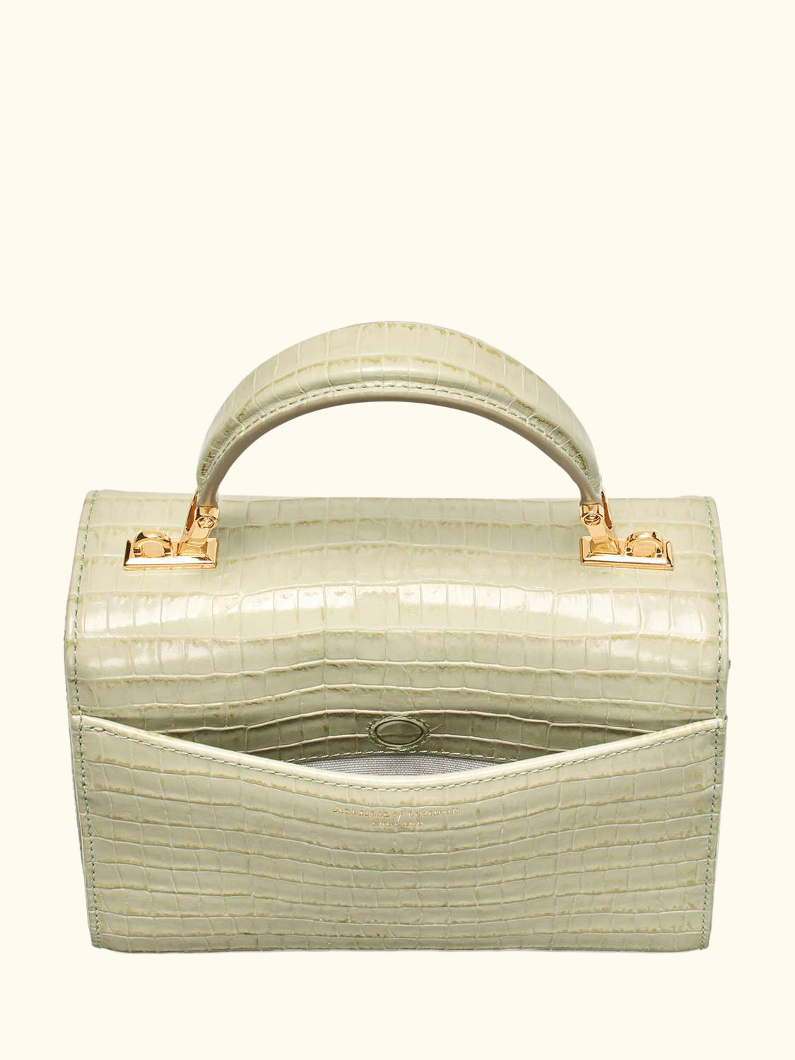 Midi Mayfair Croc Effect Leather Cross Body Bag