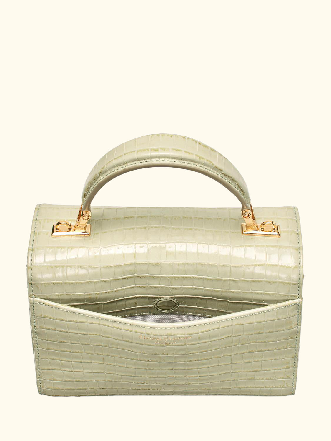 Midi Mayfair Croc Effect Leather Cross Body Bag