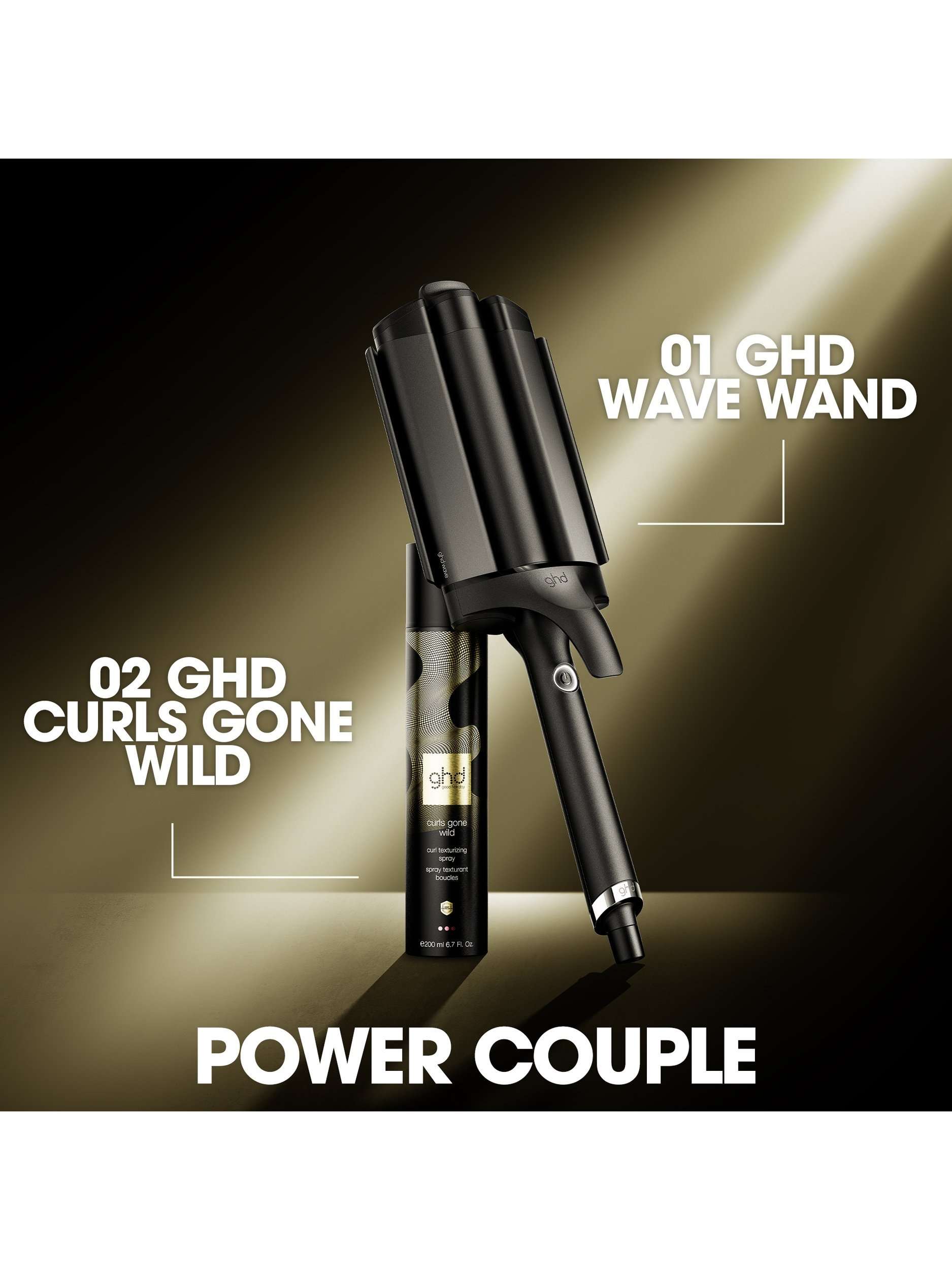 Triple Barrel Wave Hair Styler, Black