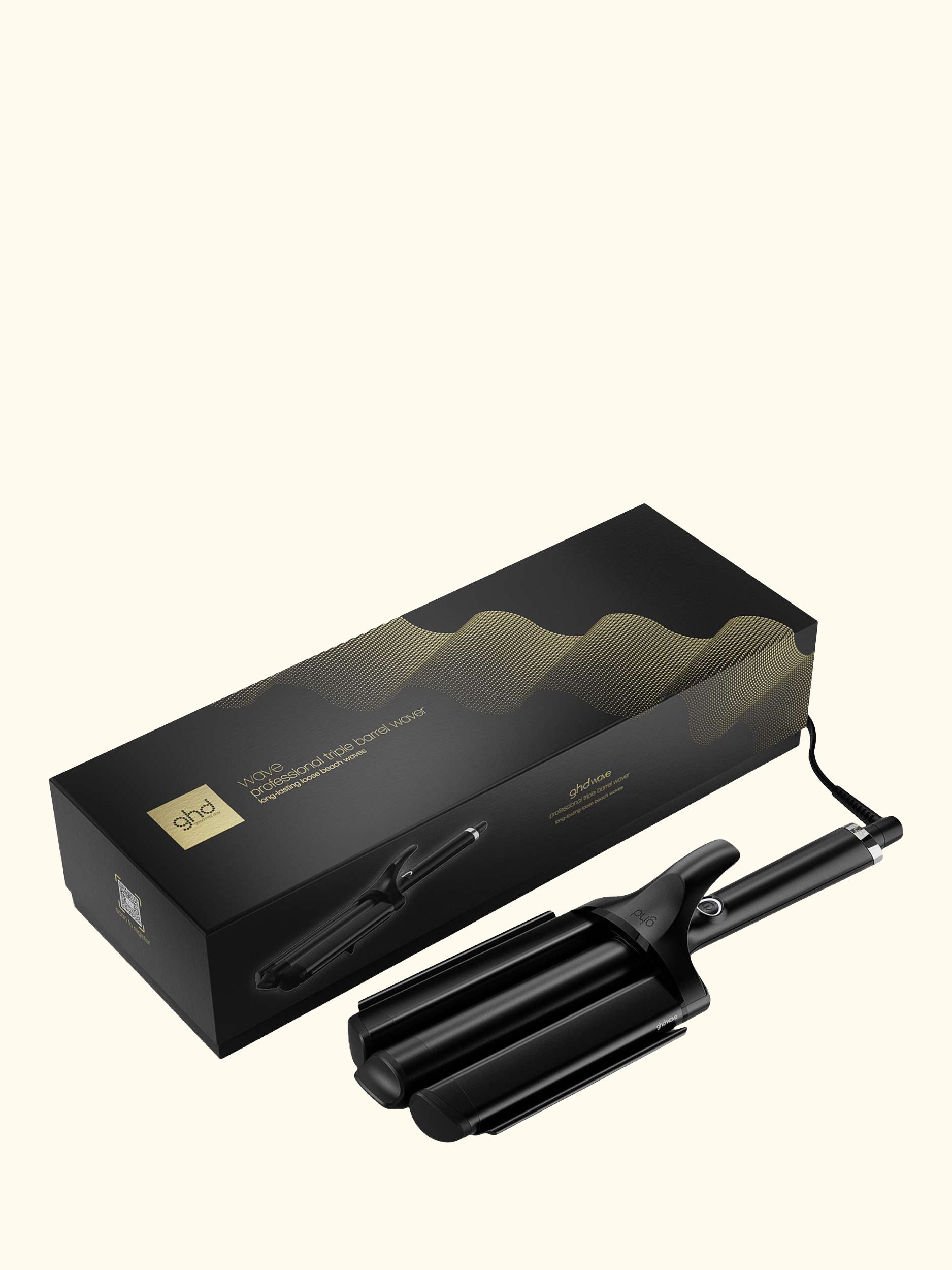 Triple Barrel Wave Hair Styler, Black