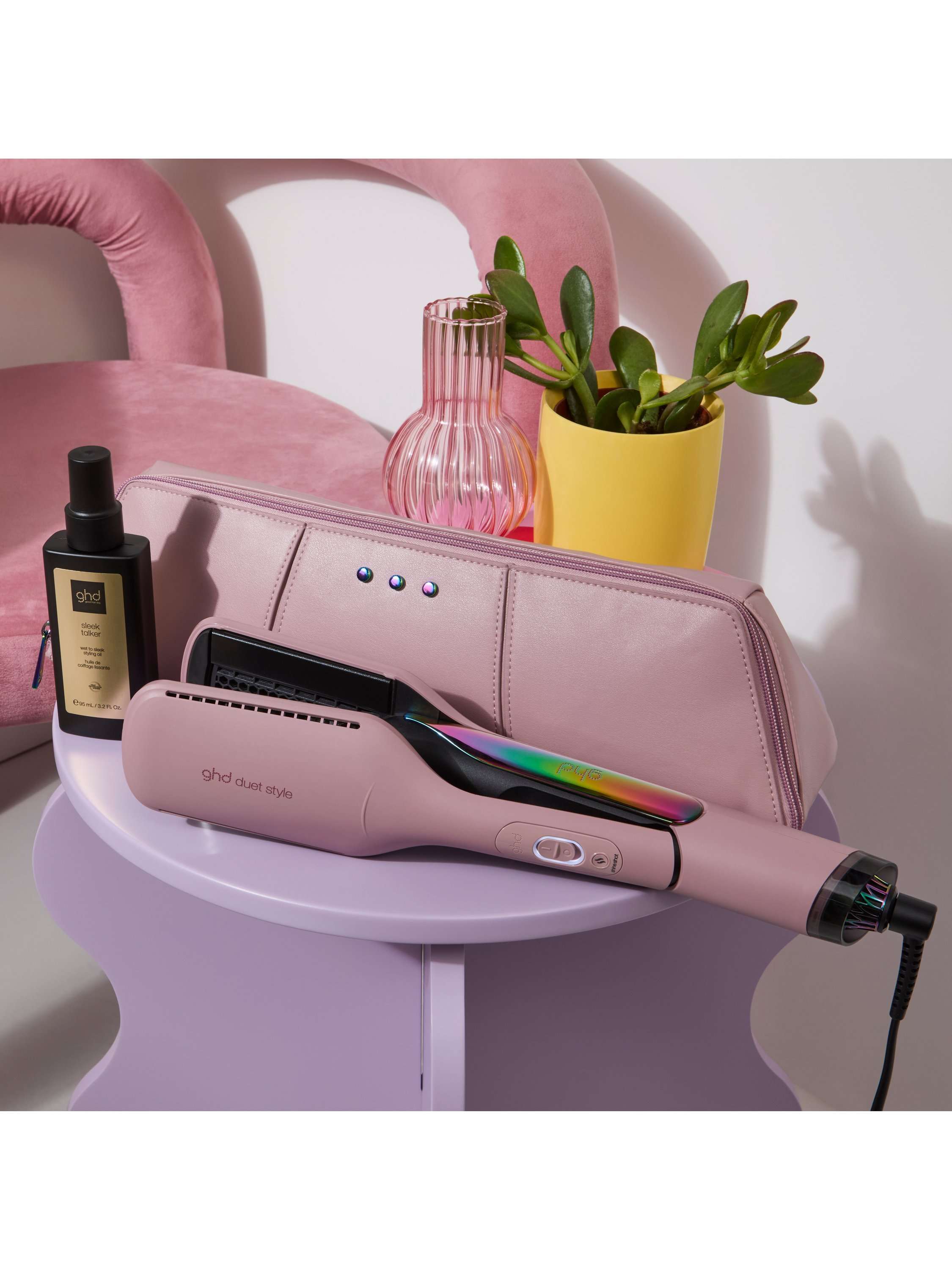 Duet Style Limited Edition Hot Air Styler with Matching Heat-Resistant Bag, Pink