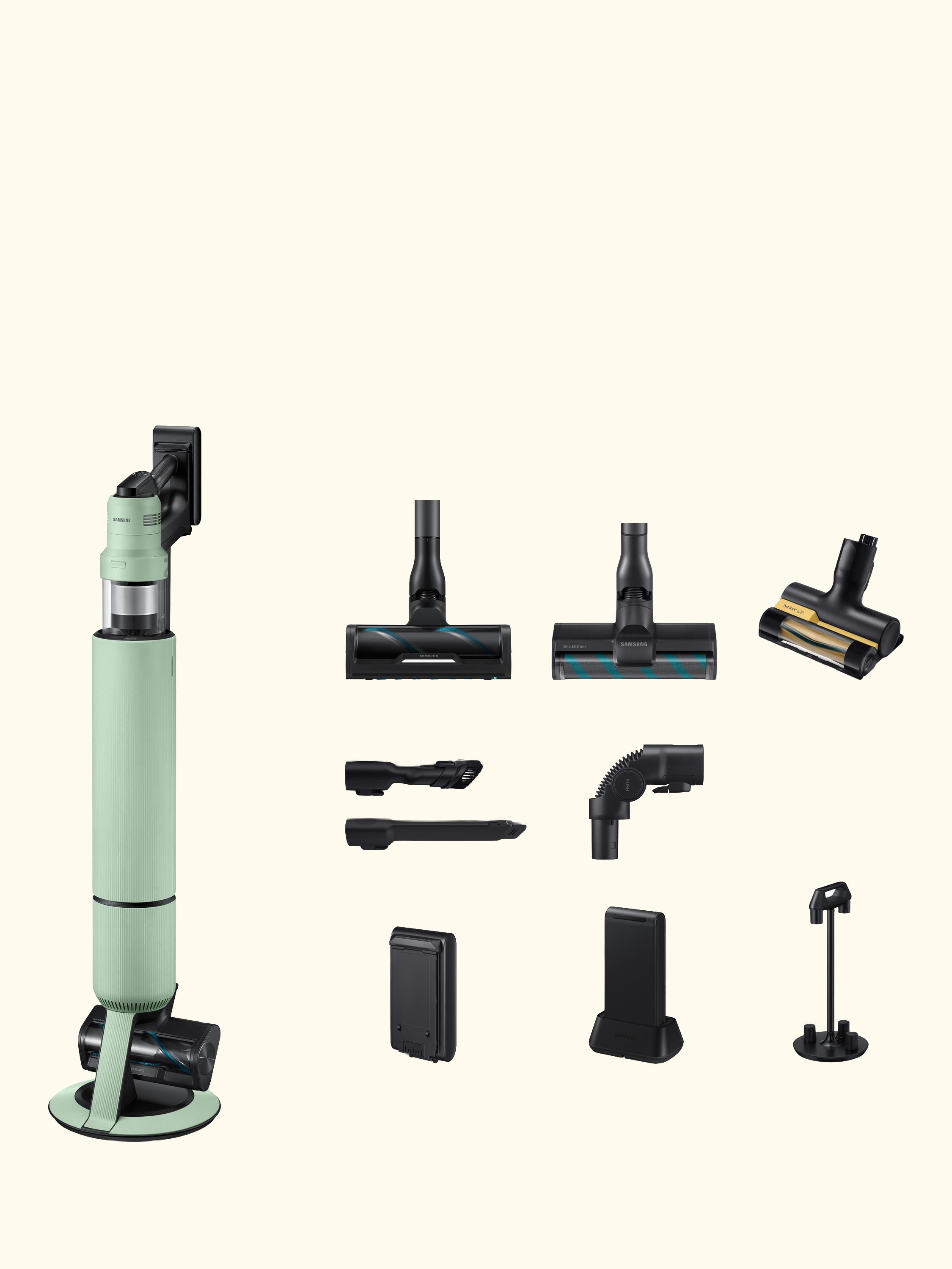 Bespoke Jet AI Ultra, Max 400W Suction Power Smart Cordless Vacuum Cleaner with AI Cleaning, Satin Mint