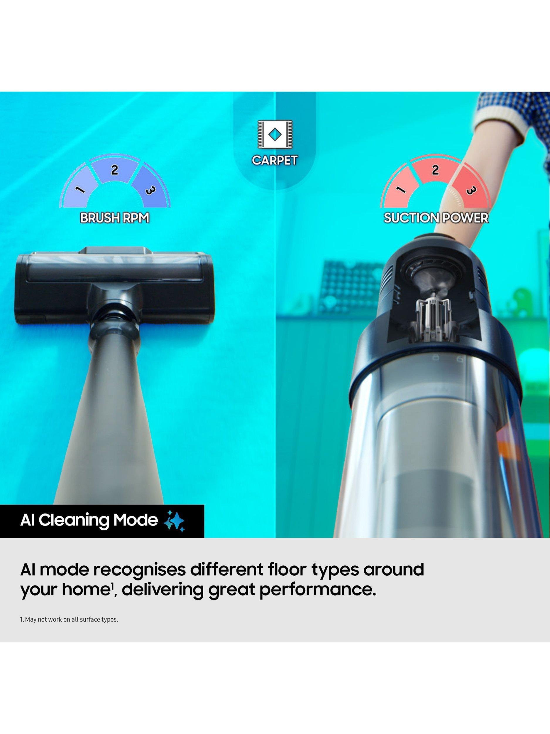 Bespoke Jet AI Ultra, Max 400W Suction Power Smart Cordless Vacuum Cleaner with AI Cleaning, Satin Mint