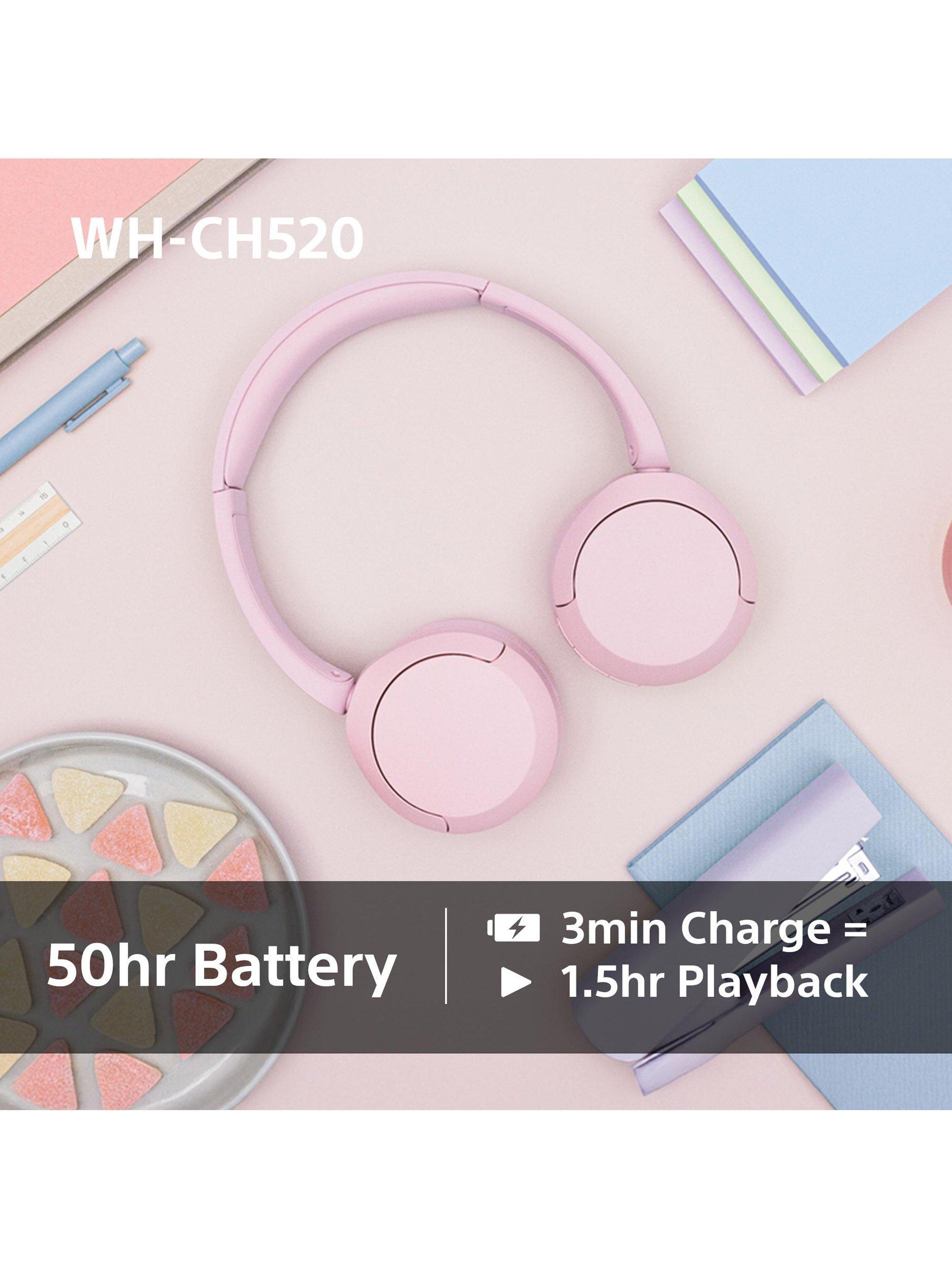 WH-CH520 Bluetooth Wireless On-Ear Headphones with Mic/Remote