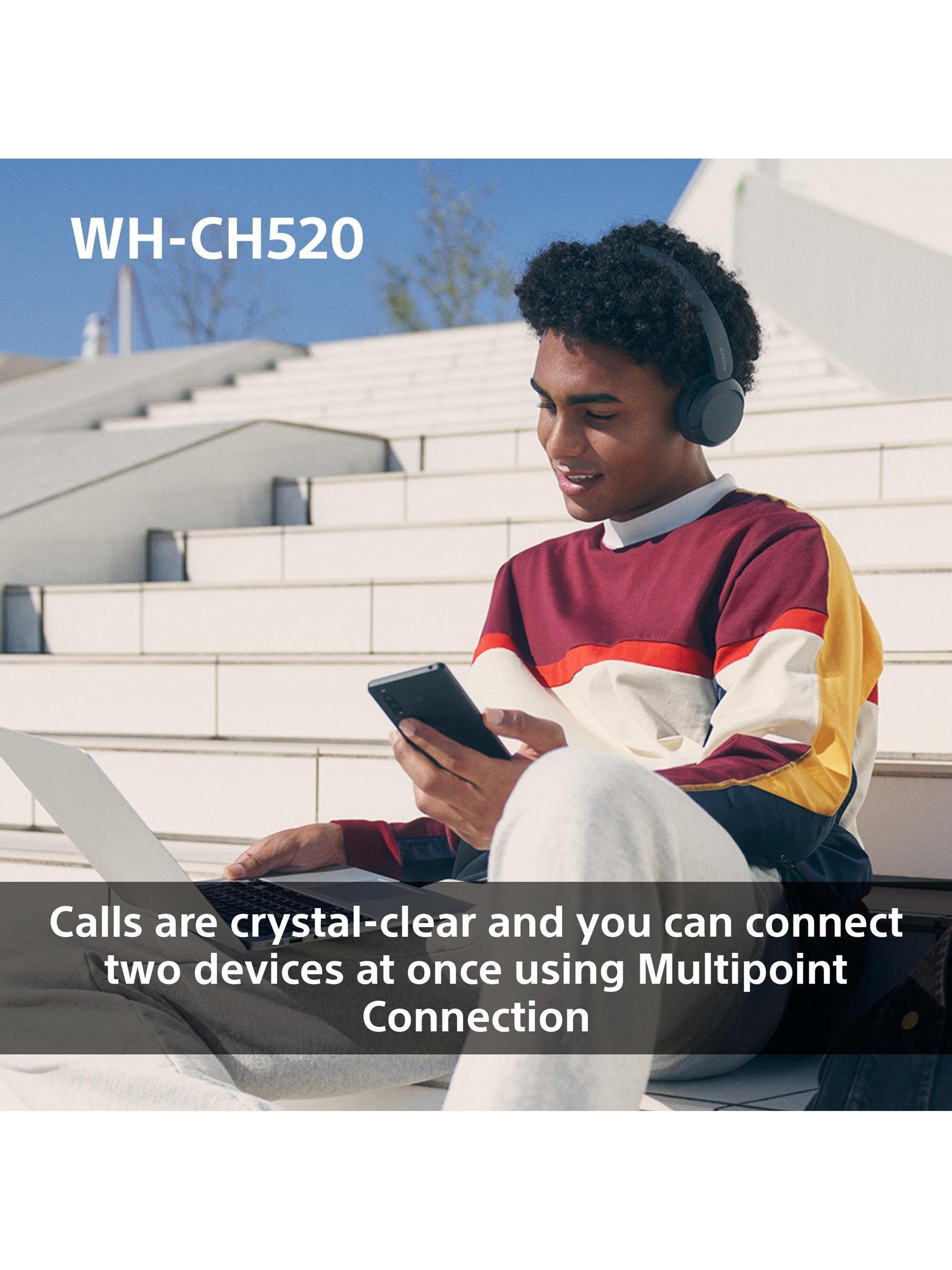 WH-CH520 Bluetooth Wireless On-Ear Headphones with Mic/Remote