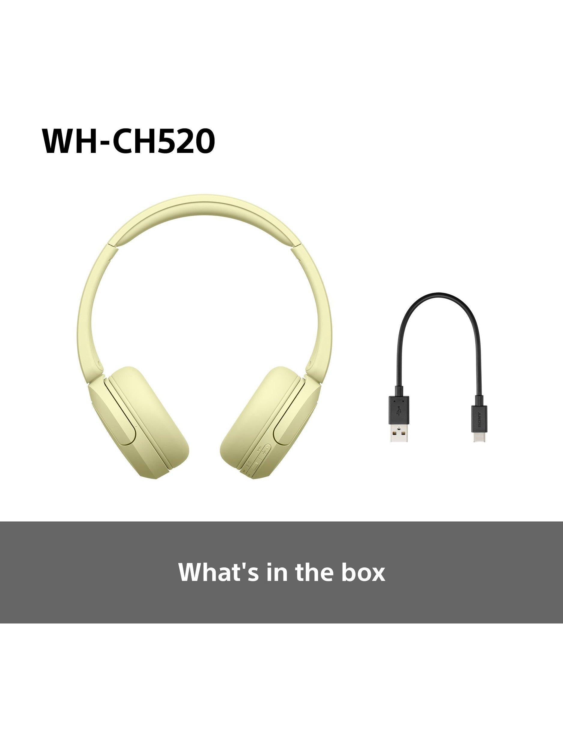 WH-CH520 Bluetooth Wireless On-Ear Headphones with Mic/Remote