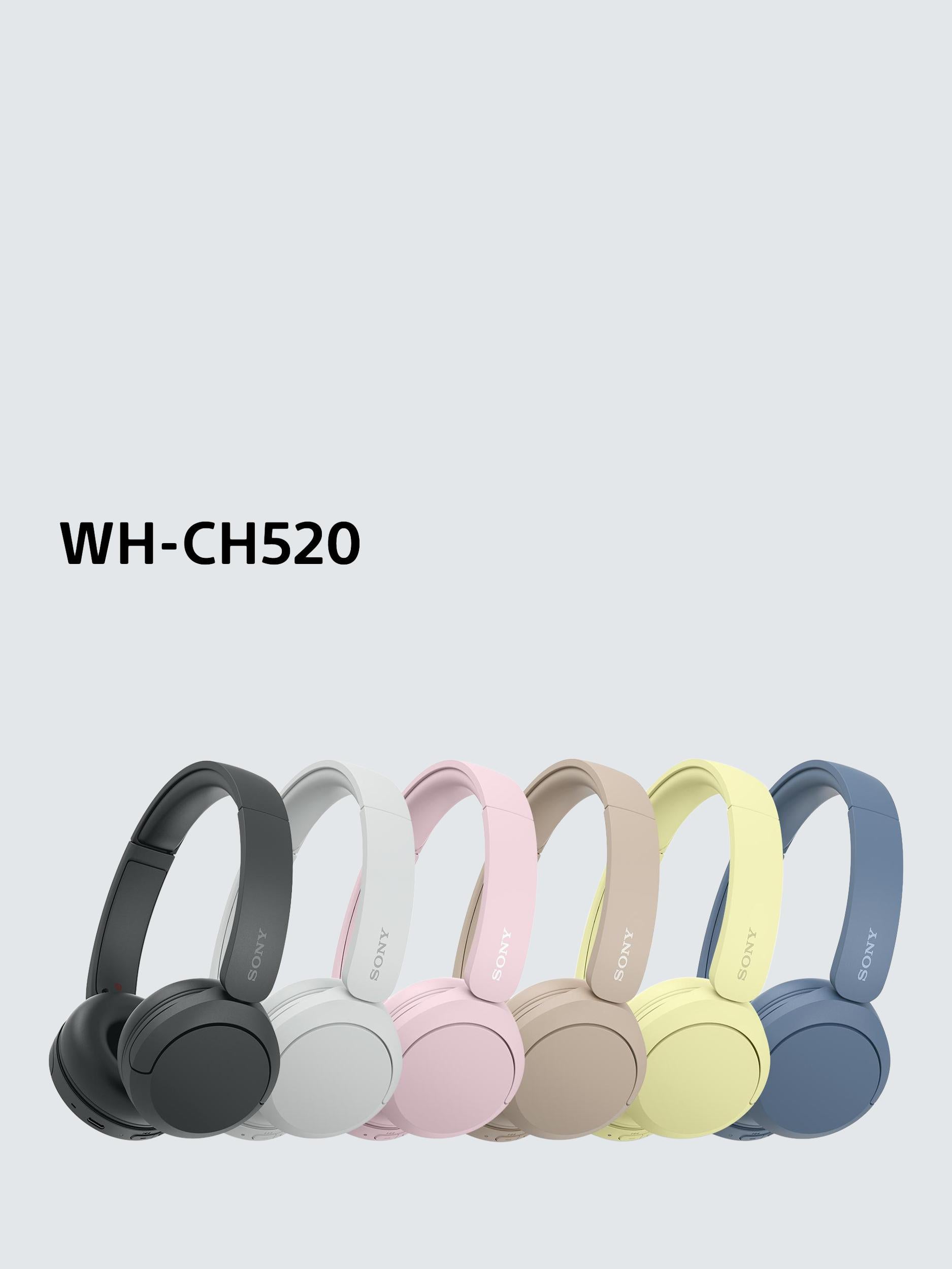 WH-CH520 Bluetooth Wireless On-Ear Headphones with Mic/Remote