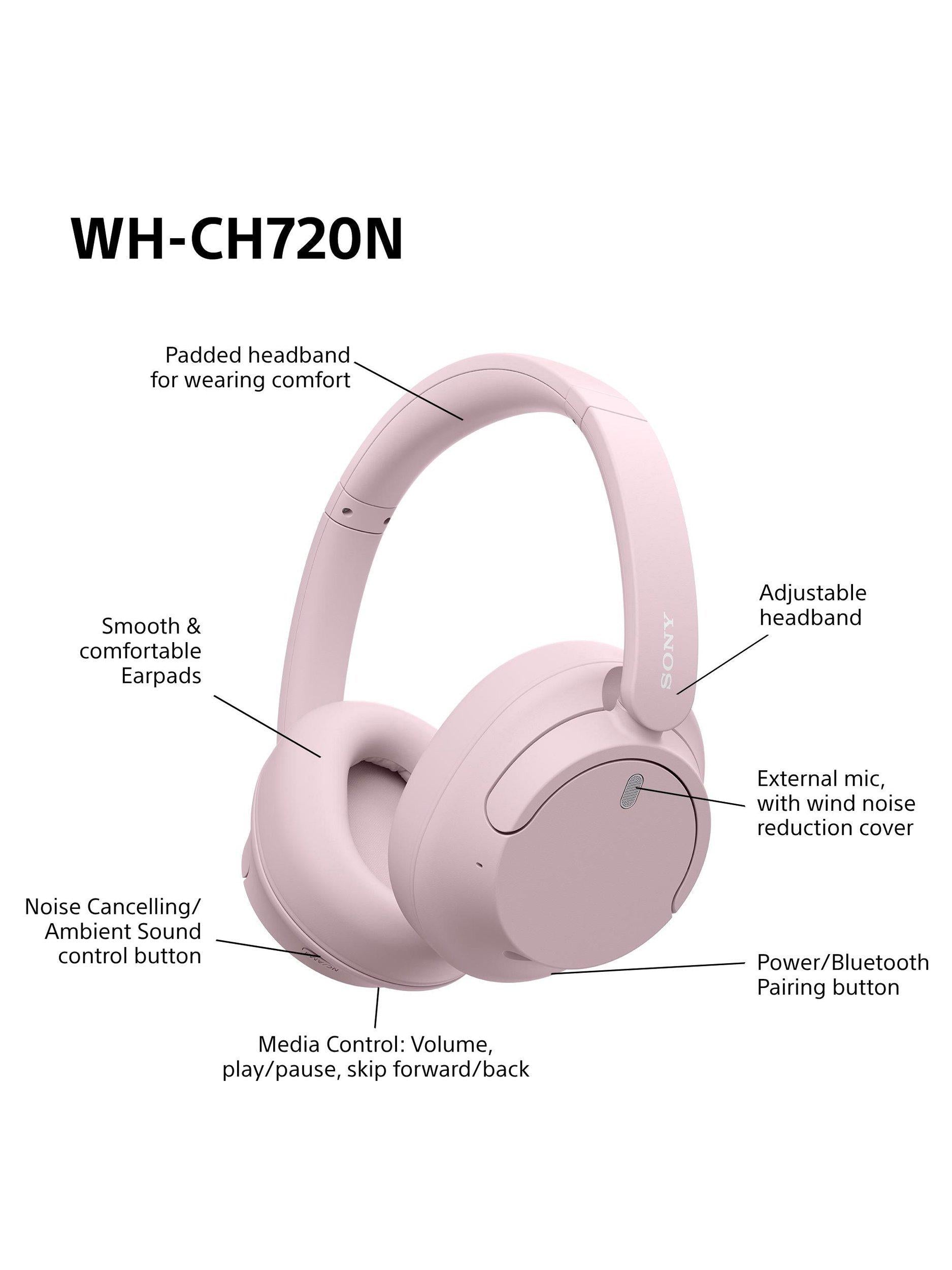 WH-CH720 Noise Cancelling Bluetooth Wireless Over-Ear Headphones with Mic/Remote