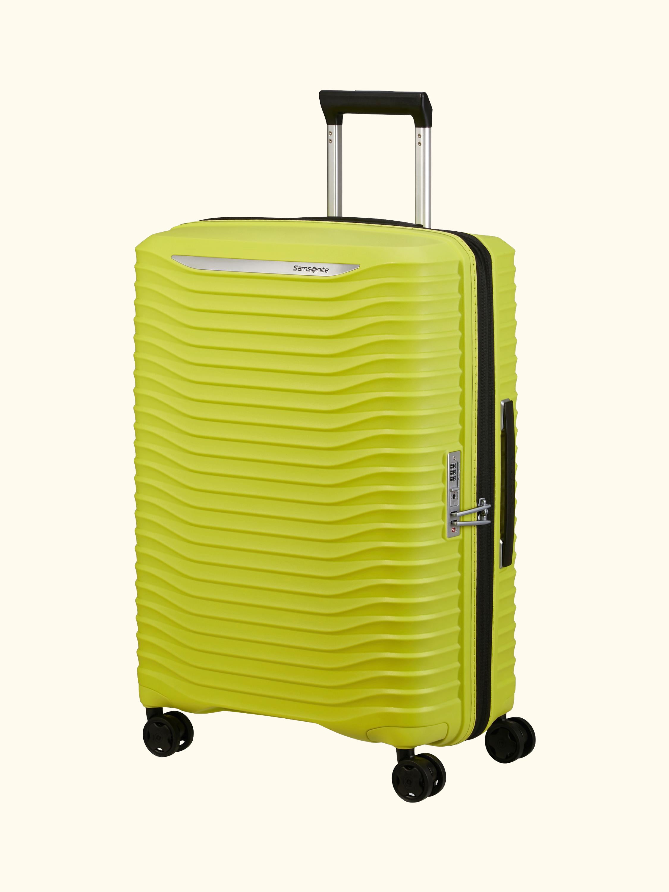 Upscape 68cm Expandable 4-Wheel Suitcase, 83L, Lime