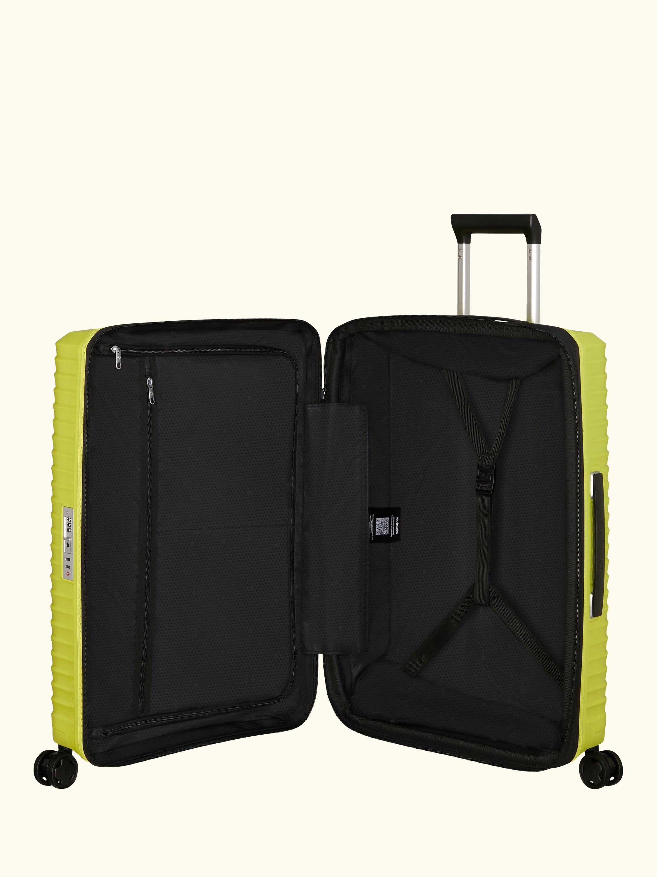 Upscape 68cm Expandable 4-Wheel Suitcase, 83L, Lime