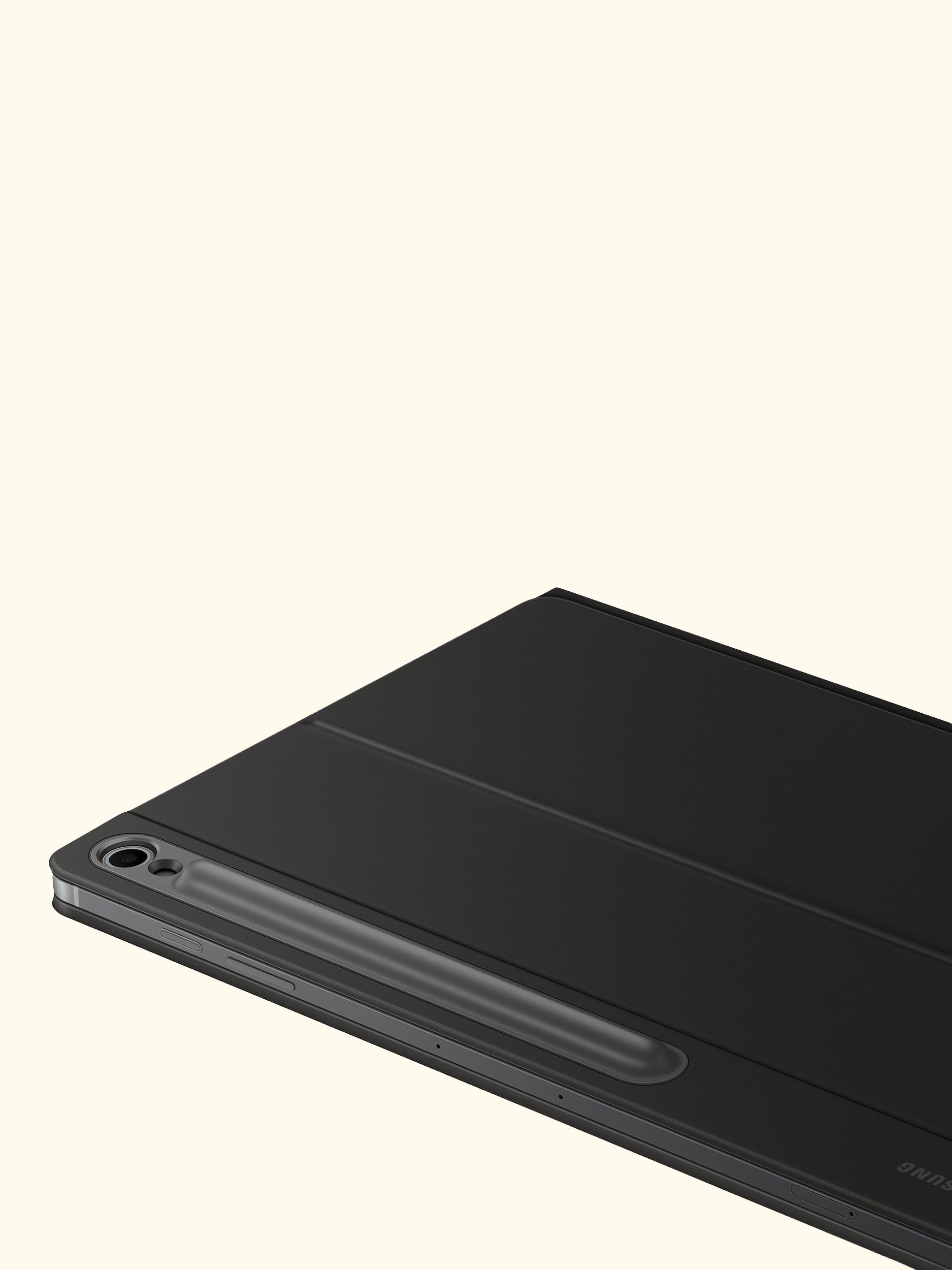 AI Book Cover Keyboard with Trackpad for Galaxy Tab S10 FE+, Black