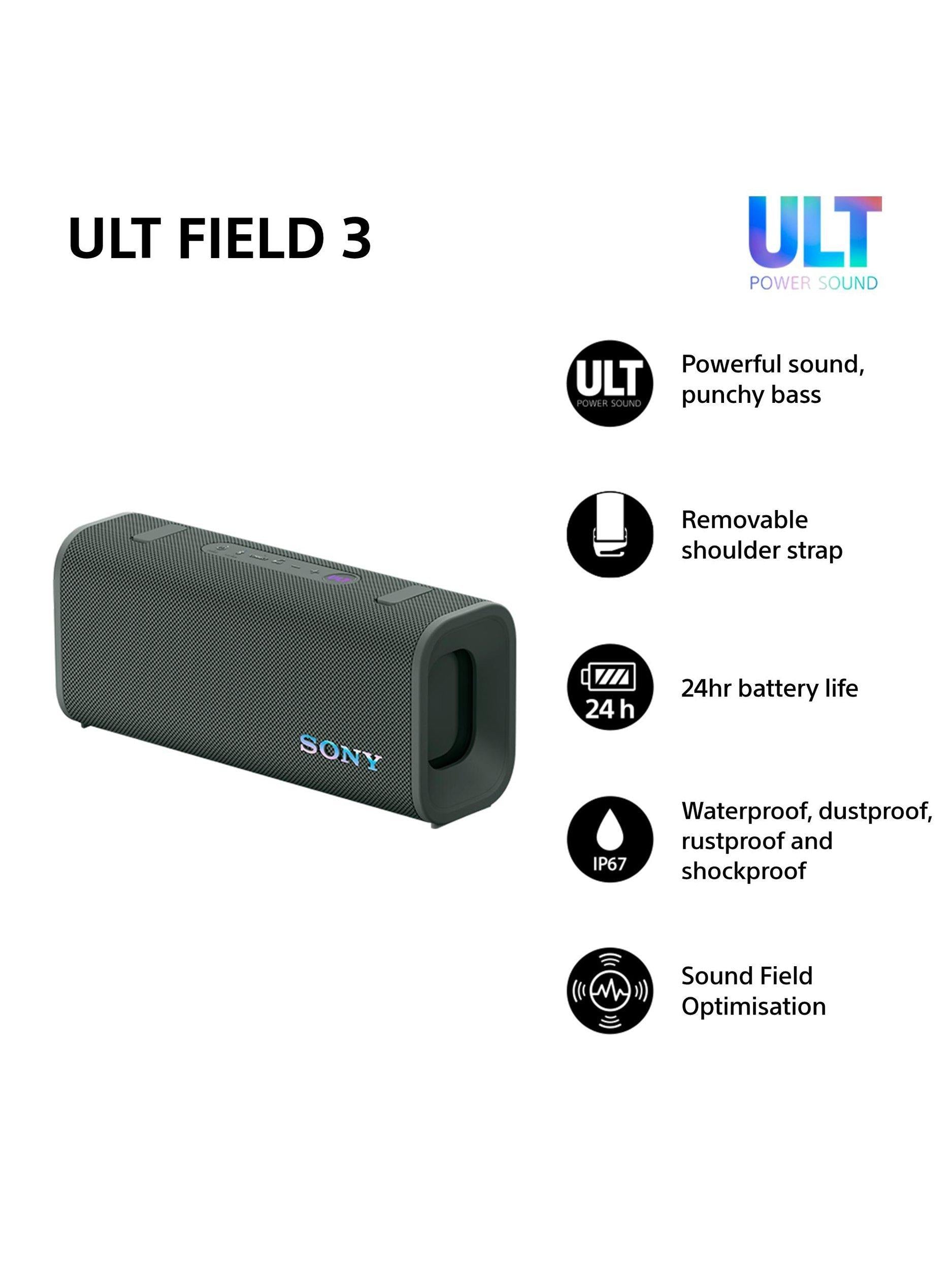 SRS-ULT30 ULT Field 3 Waterproof Bluetooth Portable Speaker with ULT POWER SOUND