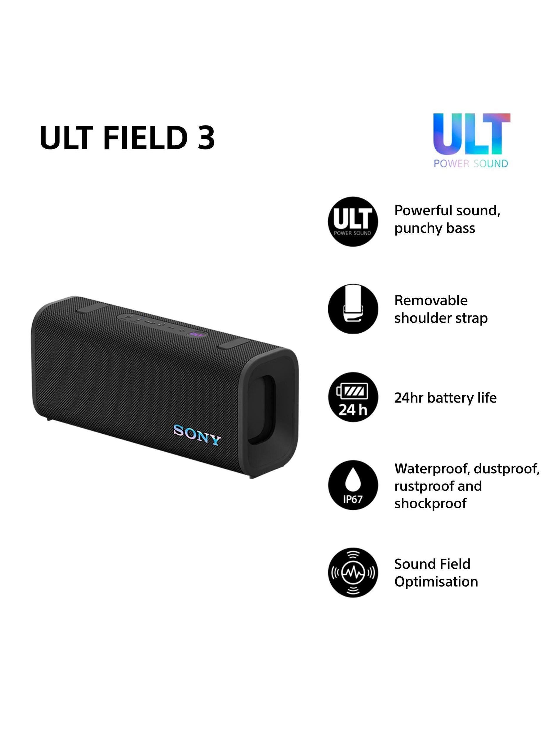 SRS-ULT30 ULT Field 3 Waterproof Bluetooth Portable Speaker with ULT POWER SOUND