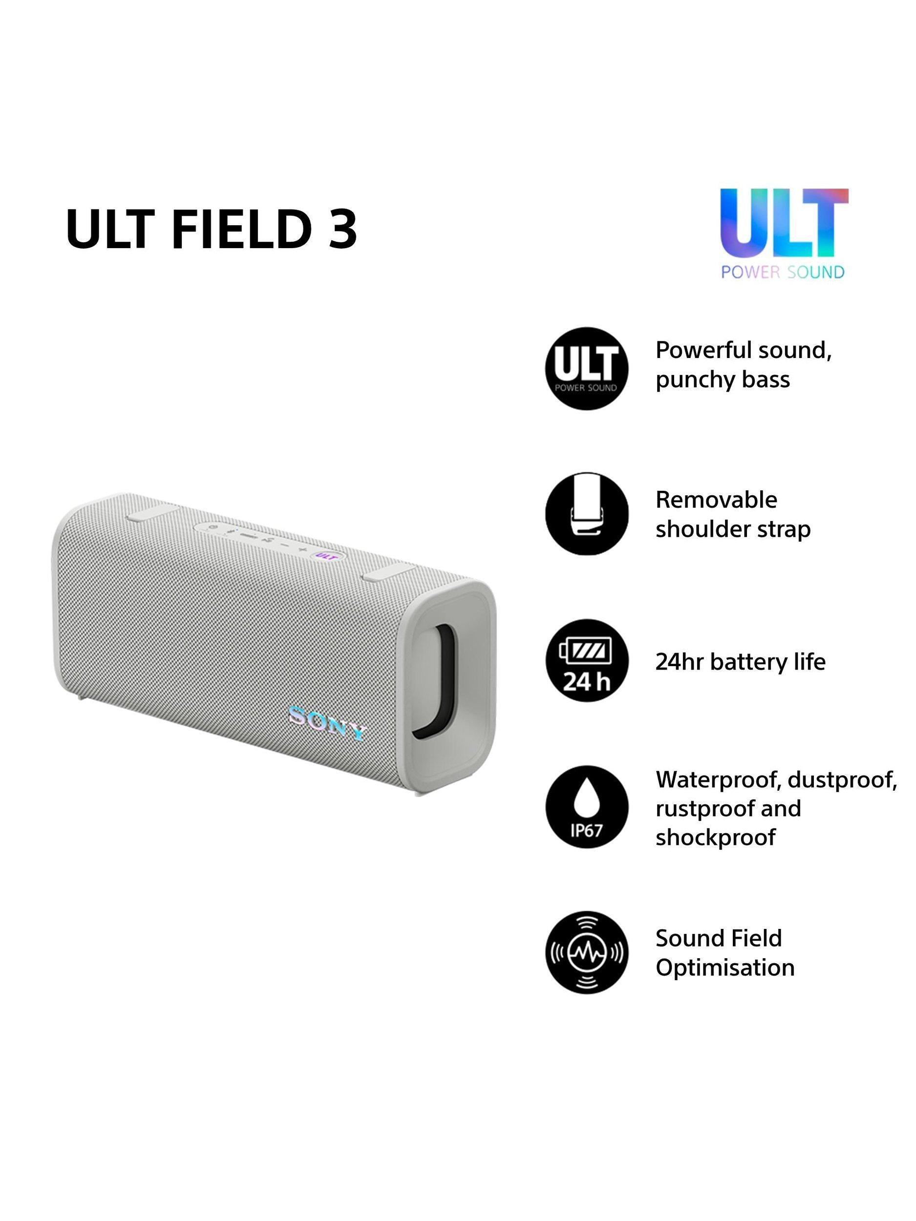 SRS-ULT30 ULT Field 3 Waterproof Bluetooth Portable Speaker with ULT POWER SOUND