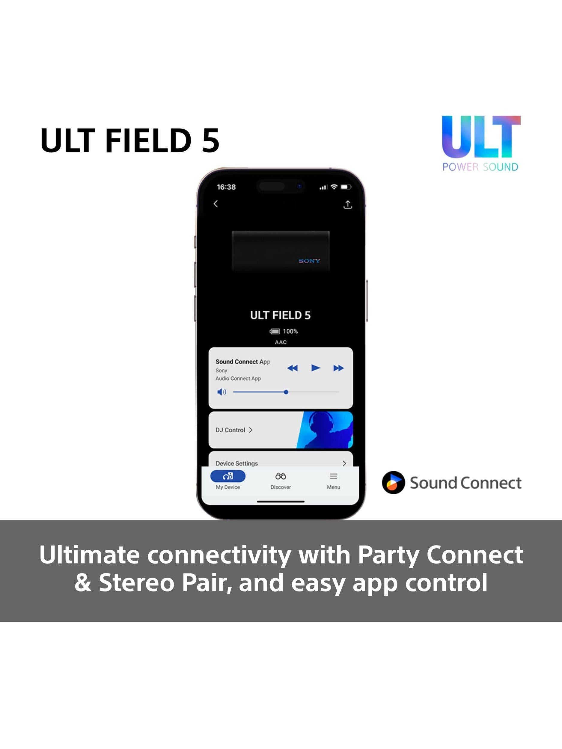 SRS-ULT50 ULT Field 5 Waterproof Bluetooth Portable Speaker with ULT POWER SOUND & LED Lighting