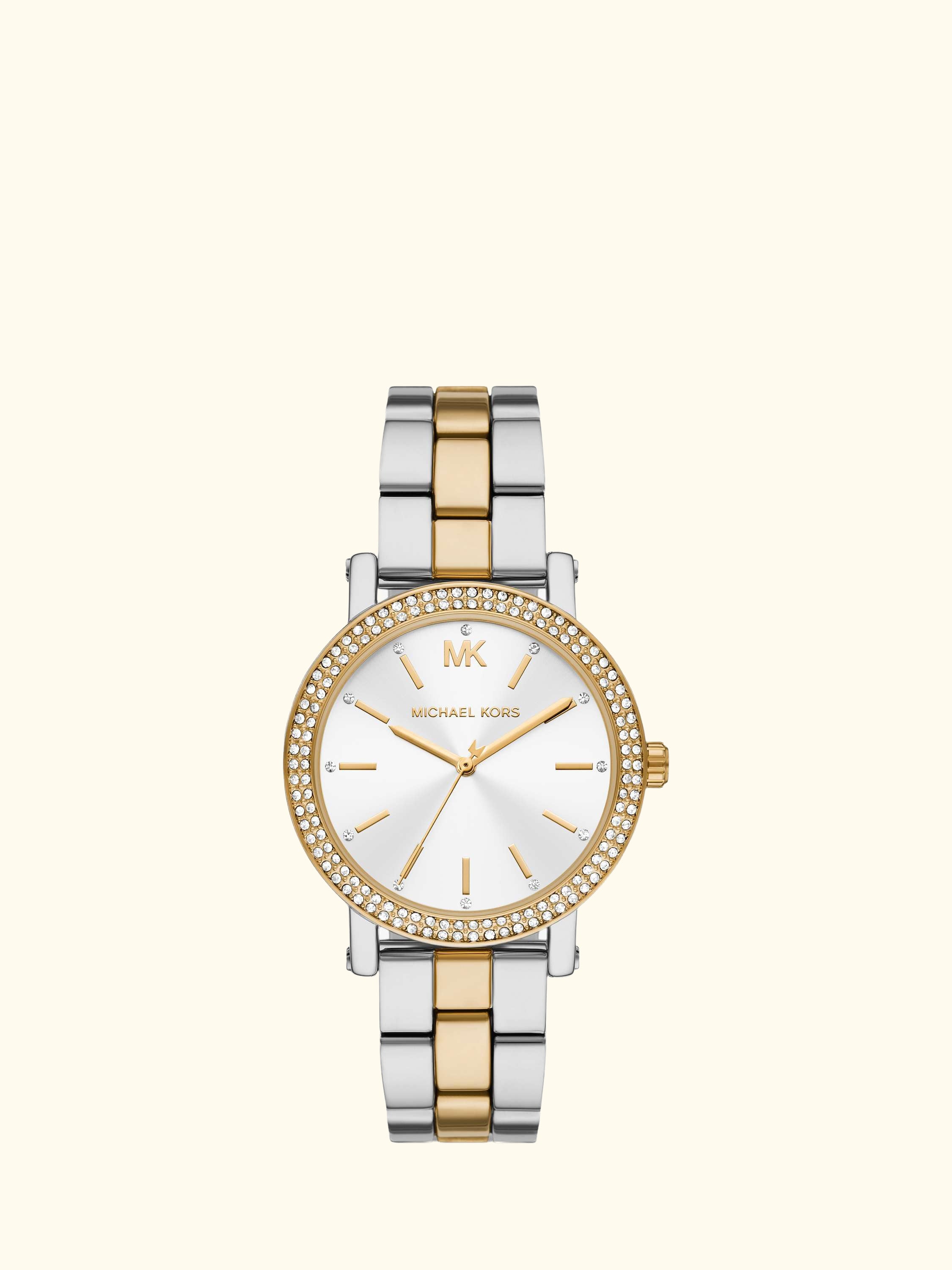 MK7550 Corey Women's Studded Bracelet Strap Watch, Two-tone