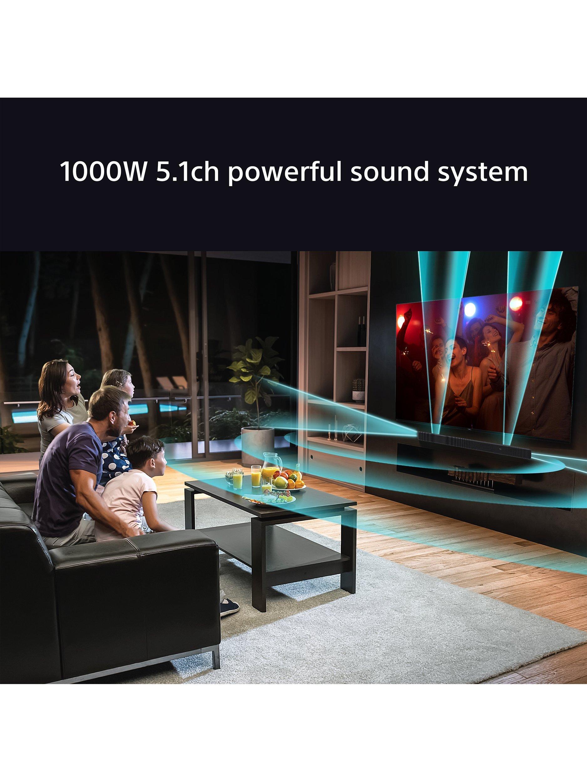 Bravia Theatre System 6 HT-S60 Bluetooth Soundbar with Wireless Subwoofer & Rear Speakers, Dolby Atmos & DTS:X, Black