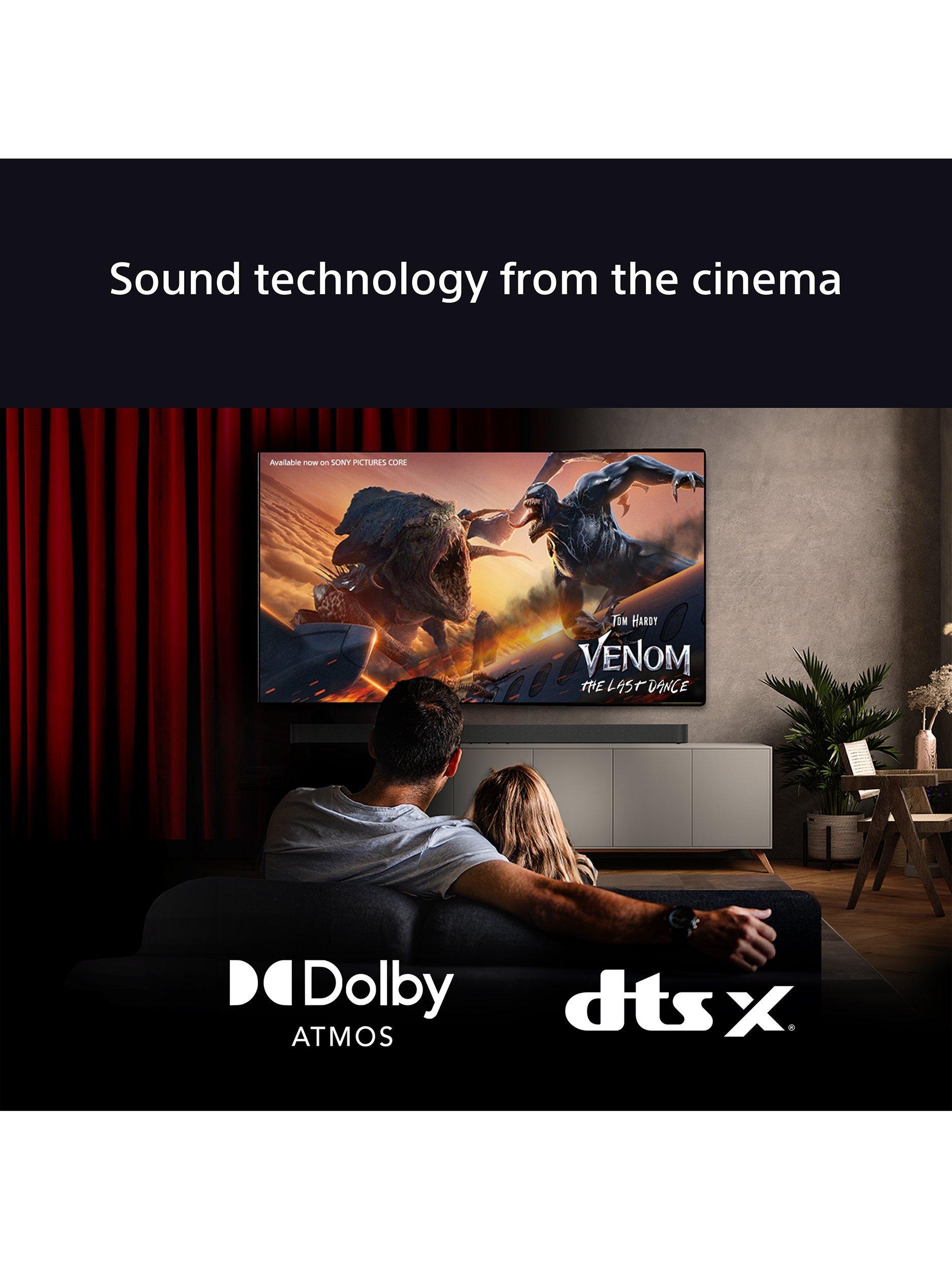 Bravia Theatre System 6 HT-S60 Bluetooth Soundbar with Wireless Subwoofer & Rear Speakers, Dolby Atmos & DTS:X, Black