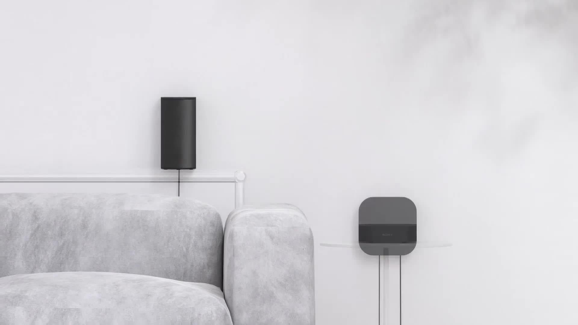 Bravia Theatre System 6 HT-S60 Bluetooth Soundbar with Wireless Subwoofer & Rear Speakers, Dolby Atmos & DTS:X, Black
