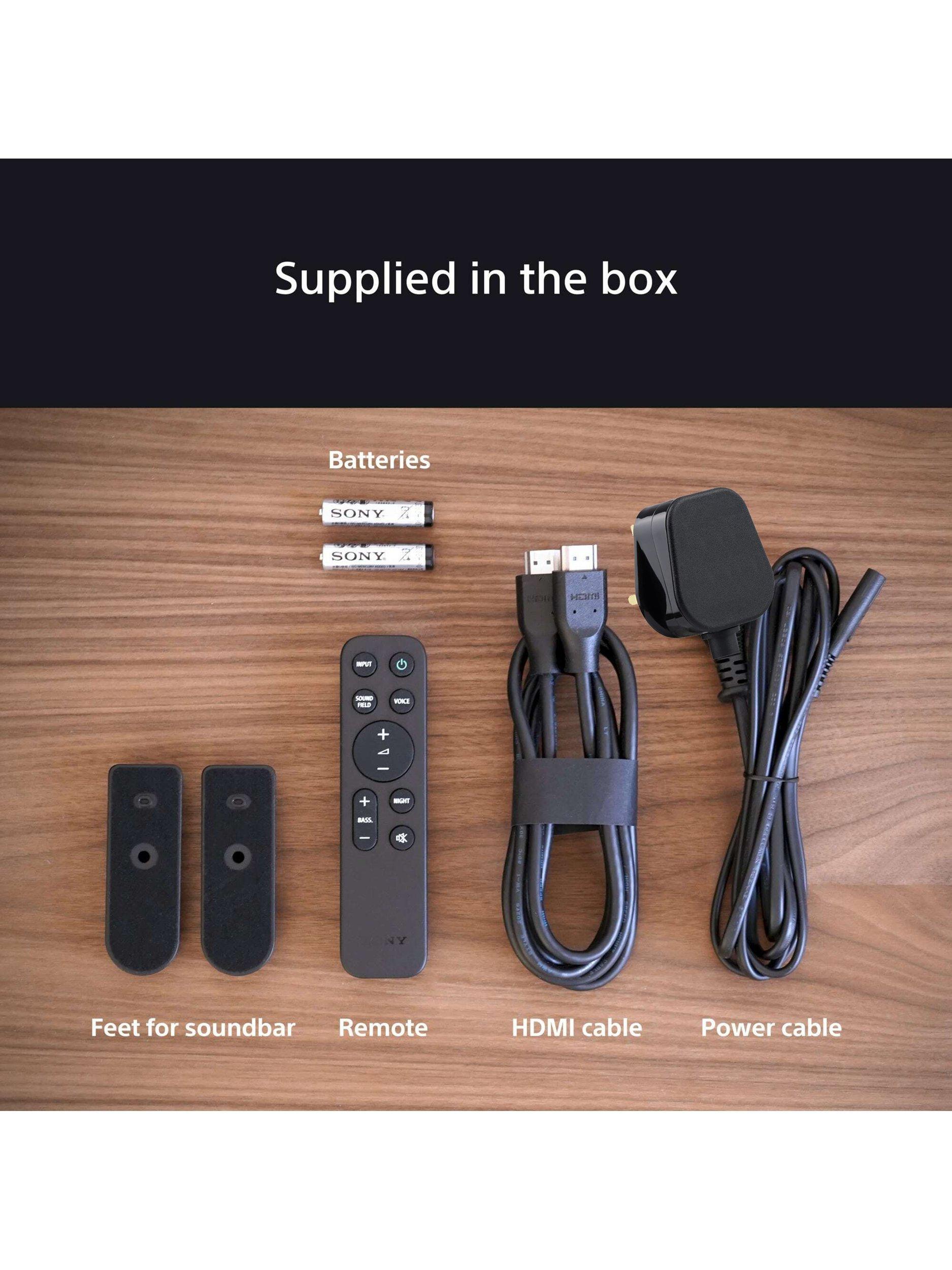 Bravia Theatre System 6 HT-S60 Bluetooth Soundbar with Wireless Subwoofer & Rear Speakers, Dolby Atmos & DTS:X, Black
