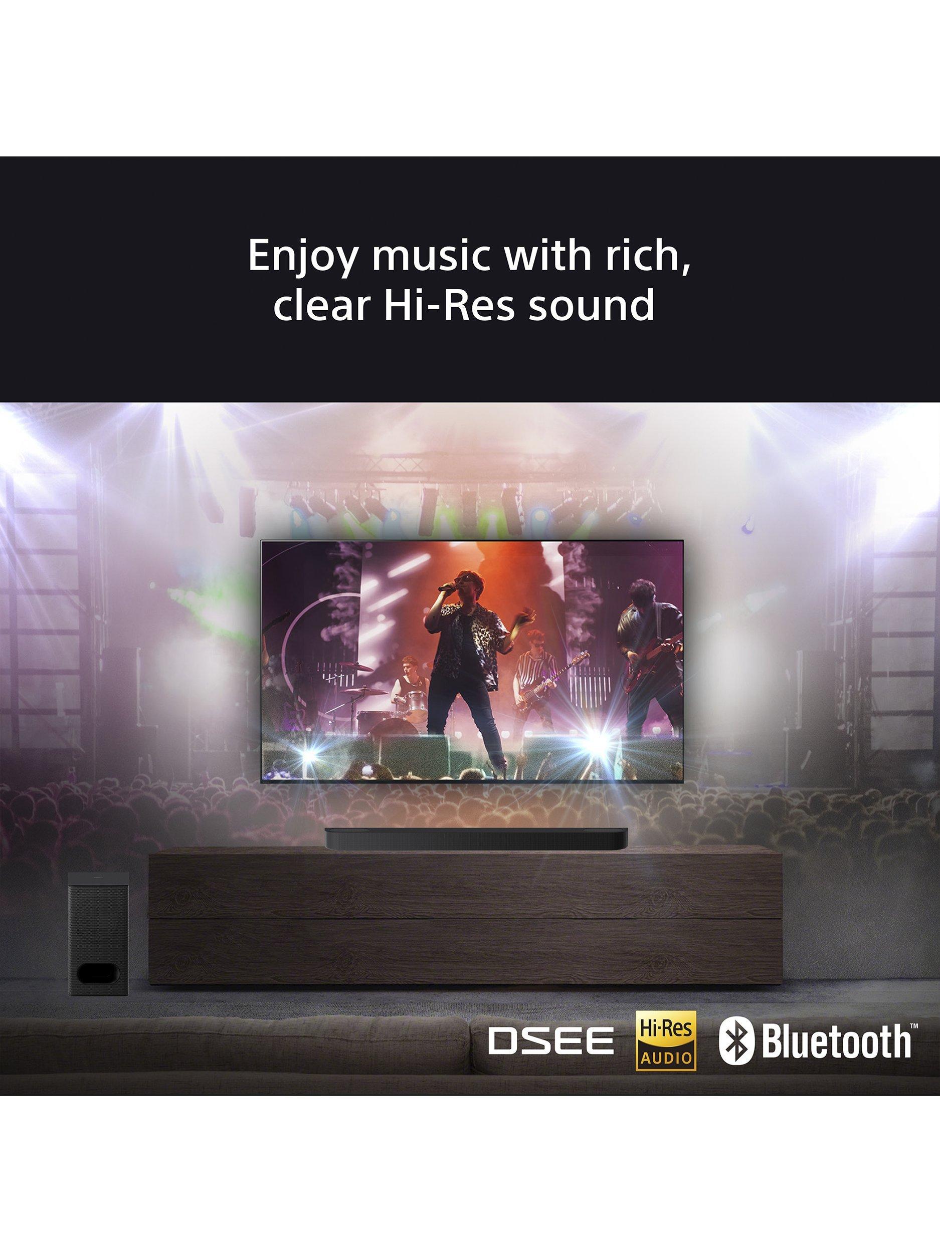 Bravia Theatre Bar 6 HT-B600 Bluetooth Soundbar with Wireless Subwoofer, Dolby Atmos & DTS:X, Black