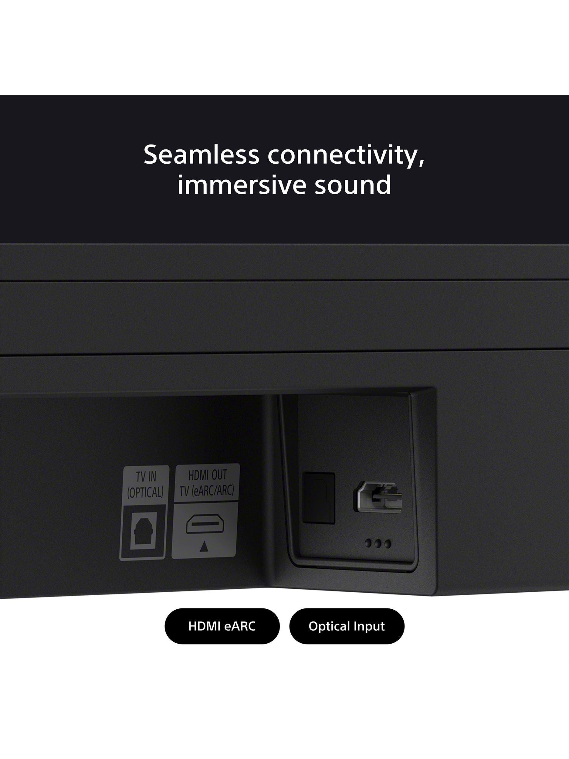 Bravia Theatre Bar 6 HT-B600 Bluetooth Soundbar with Wireless Subwoofer, Dolby Atmos & DTS:X, Black