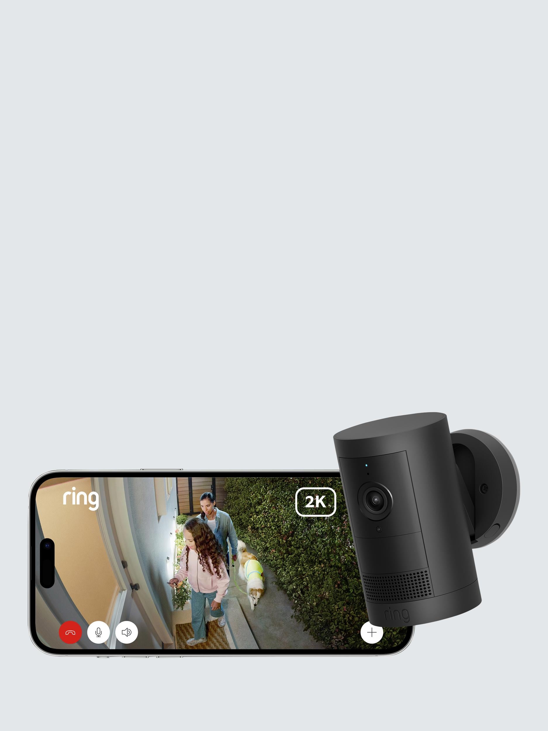 Outdoor Camera Plus Battery Smart Security Camera with Built-in Wi-Fi, Black