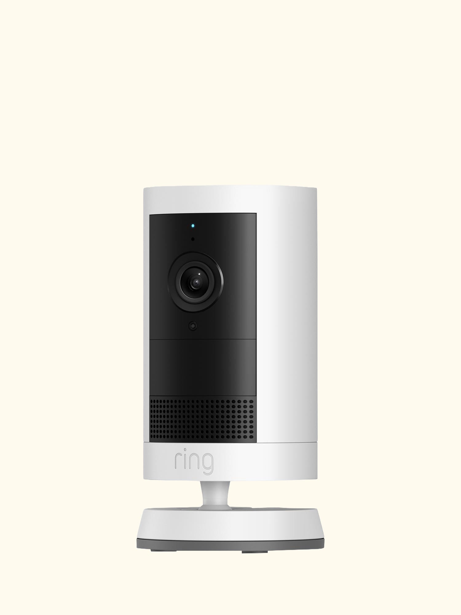Outdoor Camera Plus Battery Smart Security Camera with Built-in Wi-Fi, White