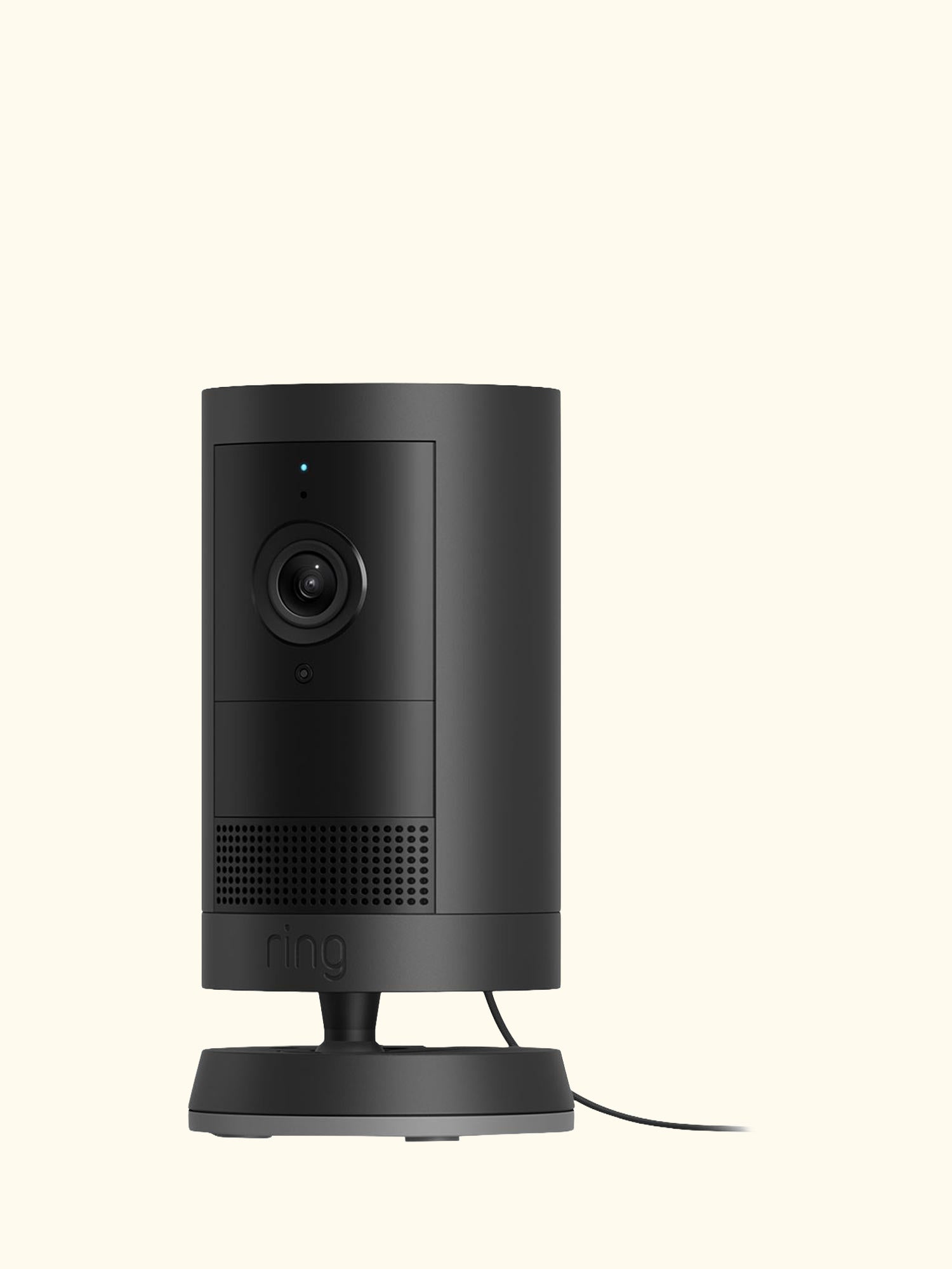 Outdoor Camera Plus Plug-in Smart Security Camera with Built-in Wi-Fi, Black