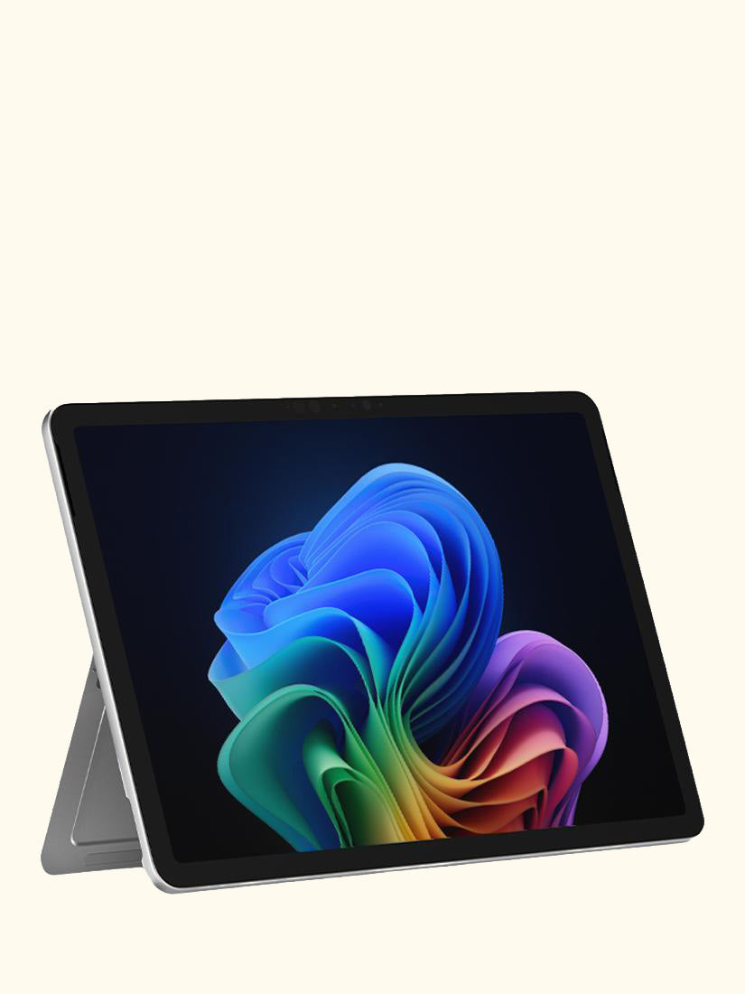 Surface Pro, Copilot+ PC, Qualcomm C8 Snapdragon X Plus Processor, 16GB RAM, 512GB SSD, 12" PixelSense Flow Display, Platinum