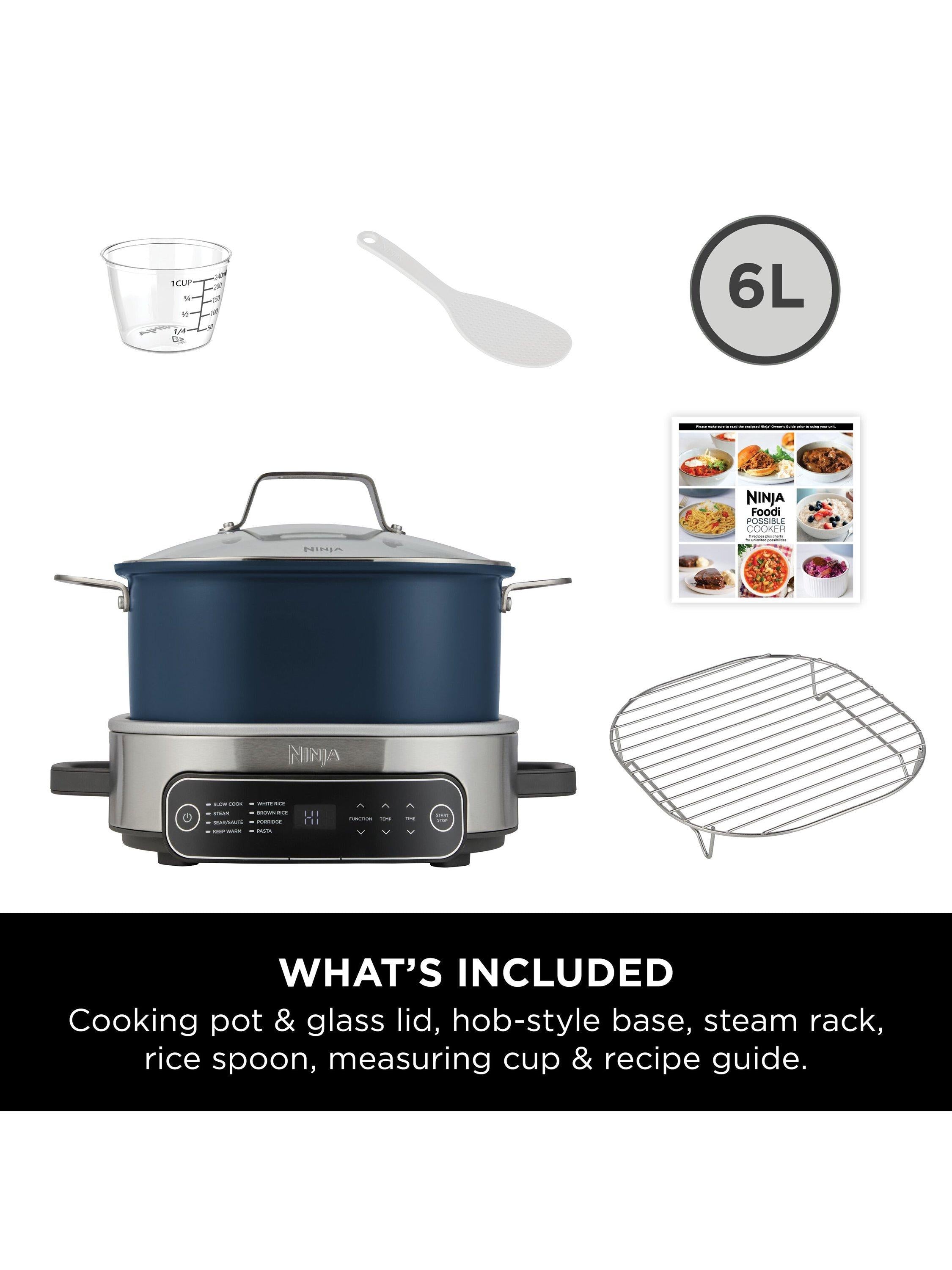 MC1101UK Foodi 8-Mode PossibleCooker Rice & Slow Cooker, 6L, Midnight Blue