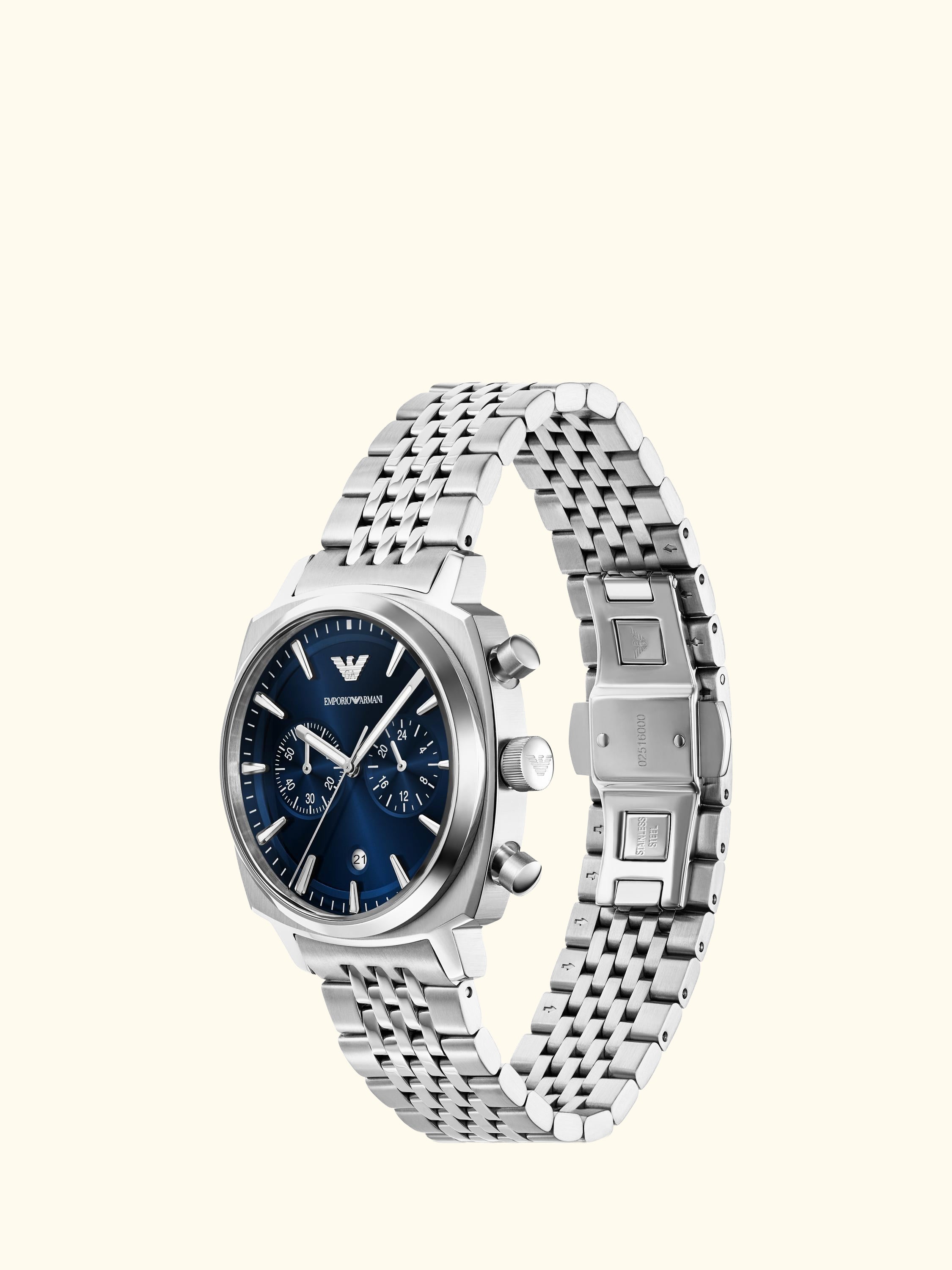 AR11688 Men's Chronograph Bracelet Strap Watch, Blue