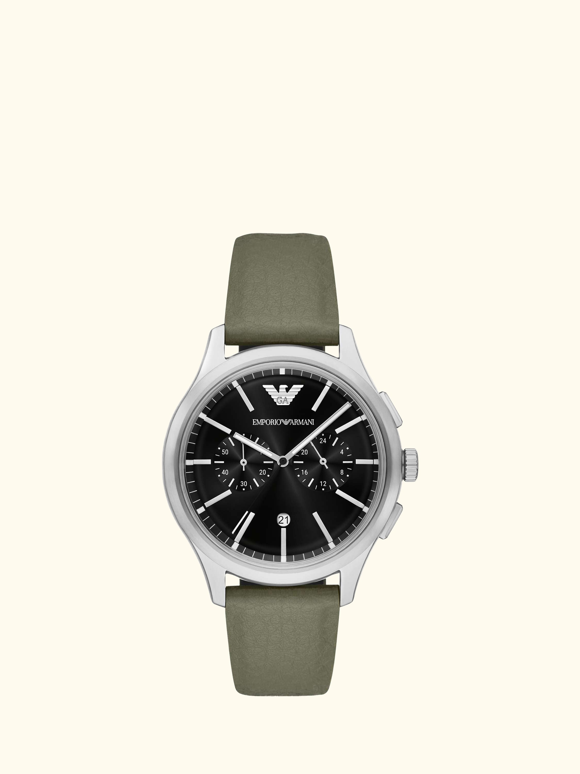 AR11693 Men's Stainless Steel Mirum Strap Watch, Green
