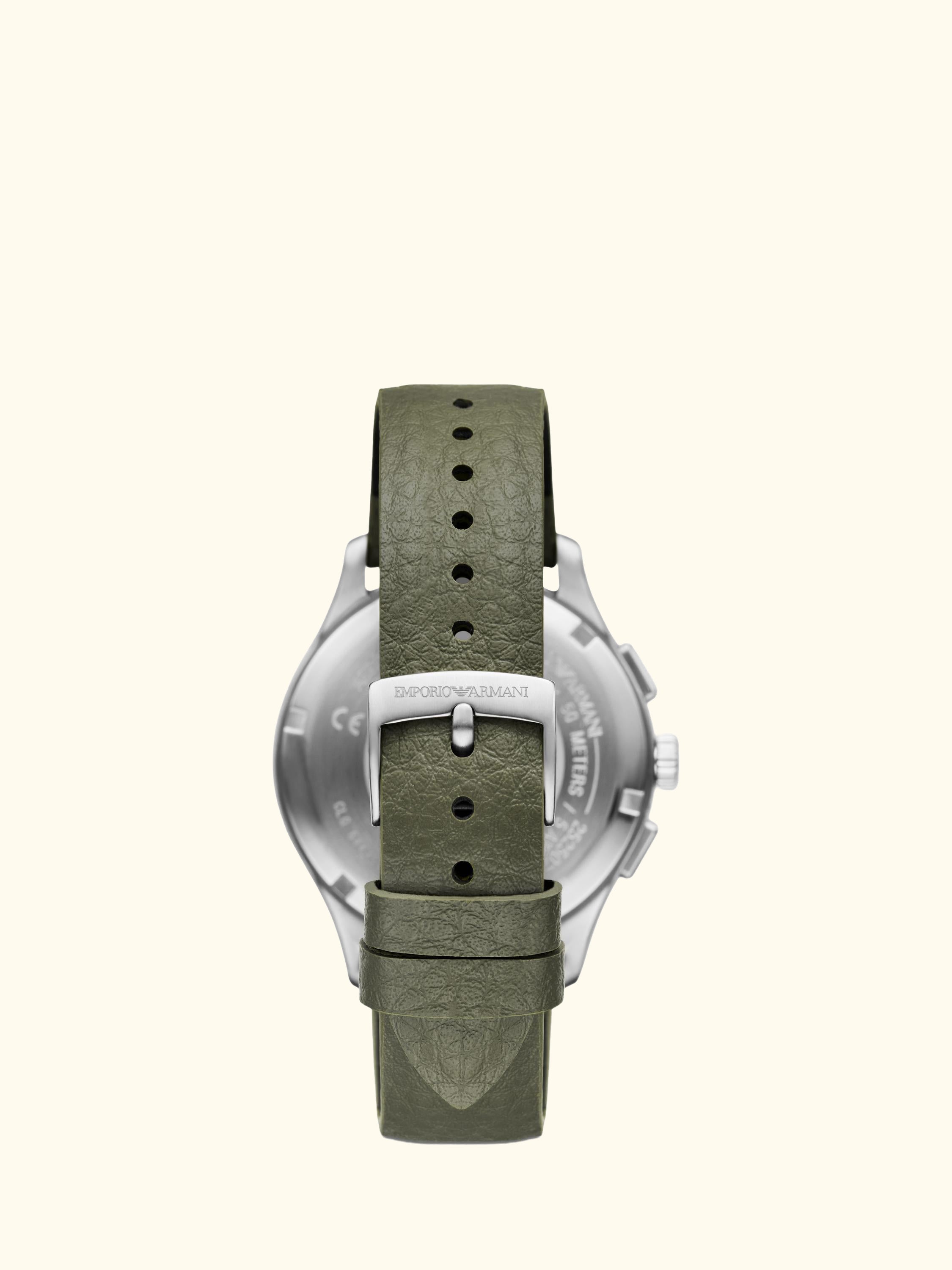 AR11693 Men's Stainless Steel Mirum Strap Watch, Green