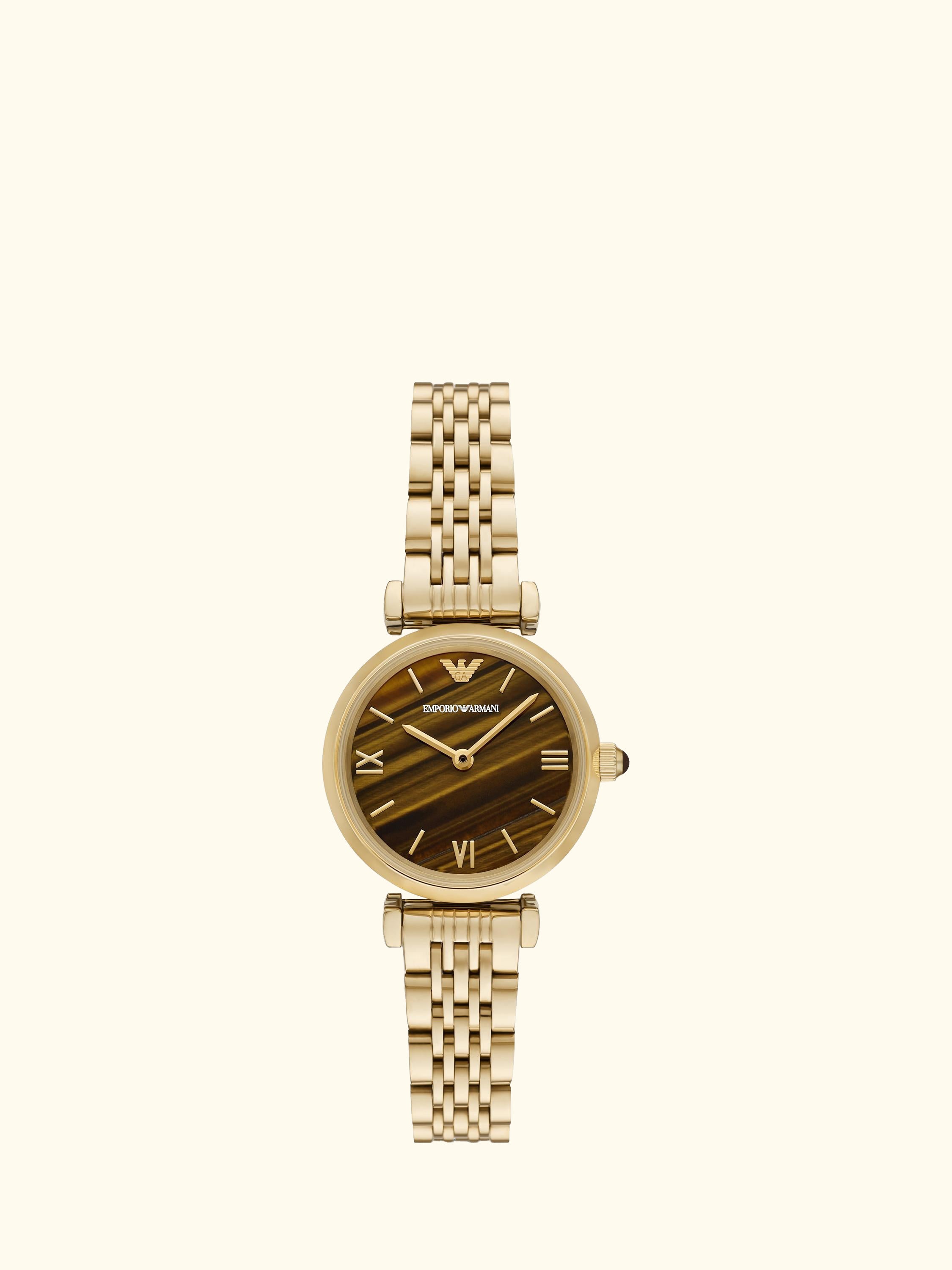 AR11703 Women's Tigers Eye Bracelet Strap Watch, Brown