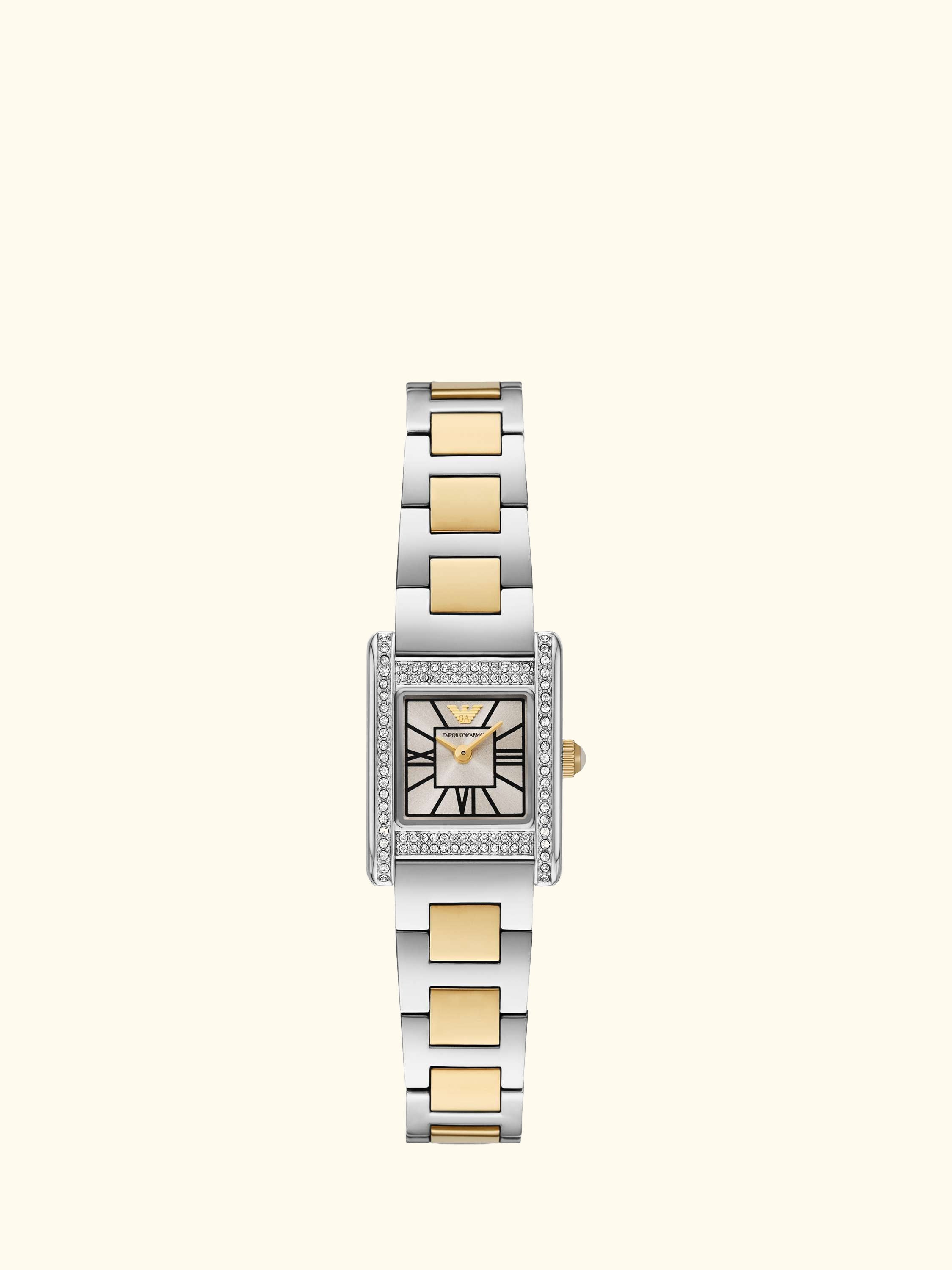 AR11704 Women's Crystal Bracelet Strap Watch, Silver