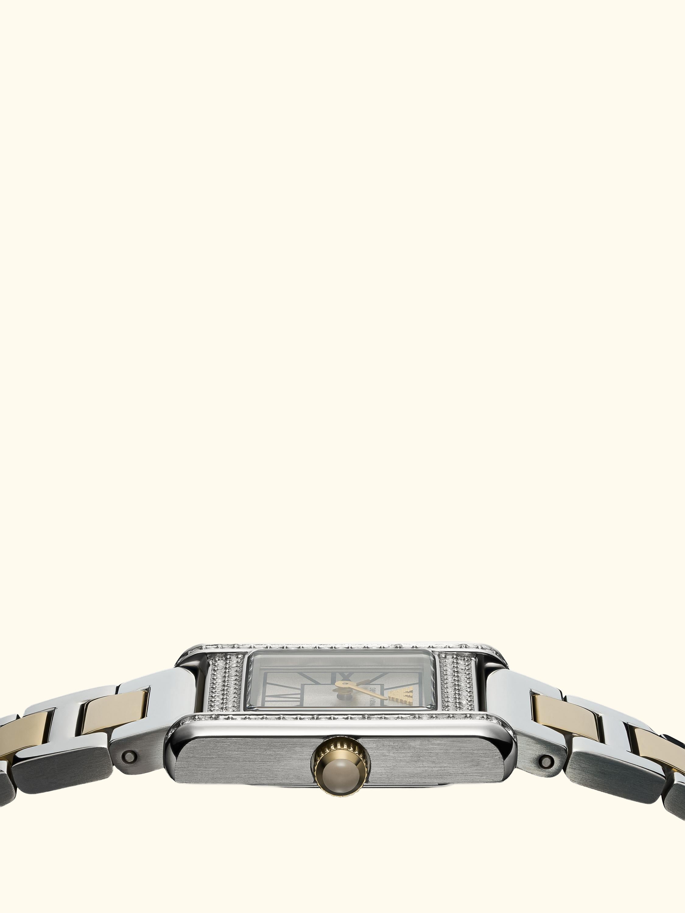 AR11704 Women's Crystal Bracelet Strap Watch, Silver
