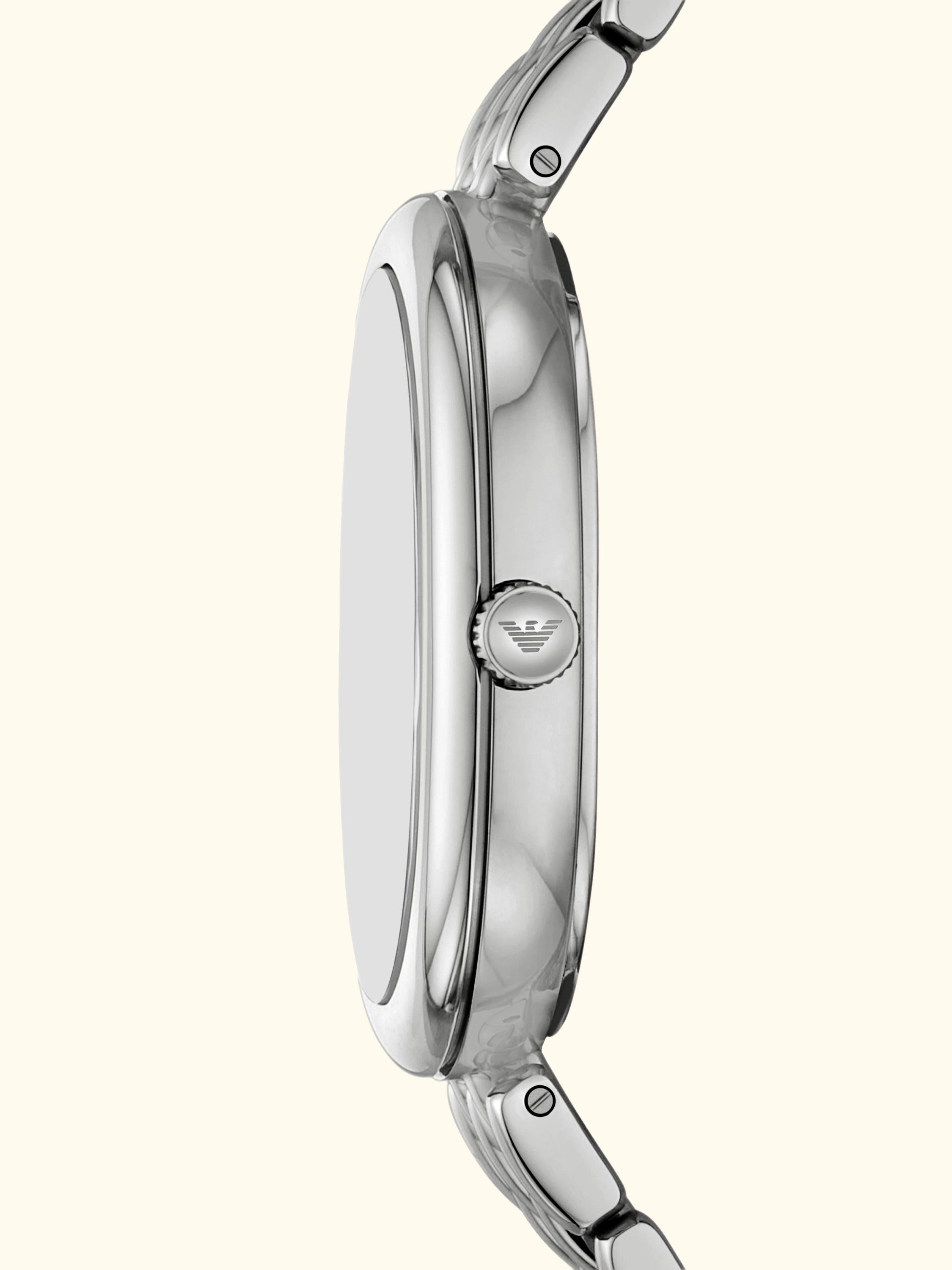 AR11706 Women's Pearl Bracelet Strap Watch, Silver
