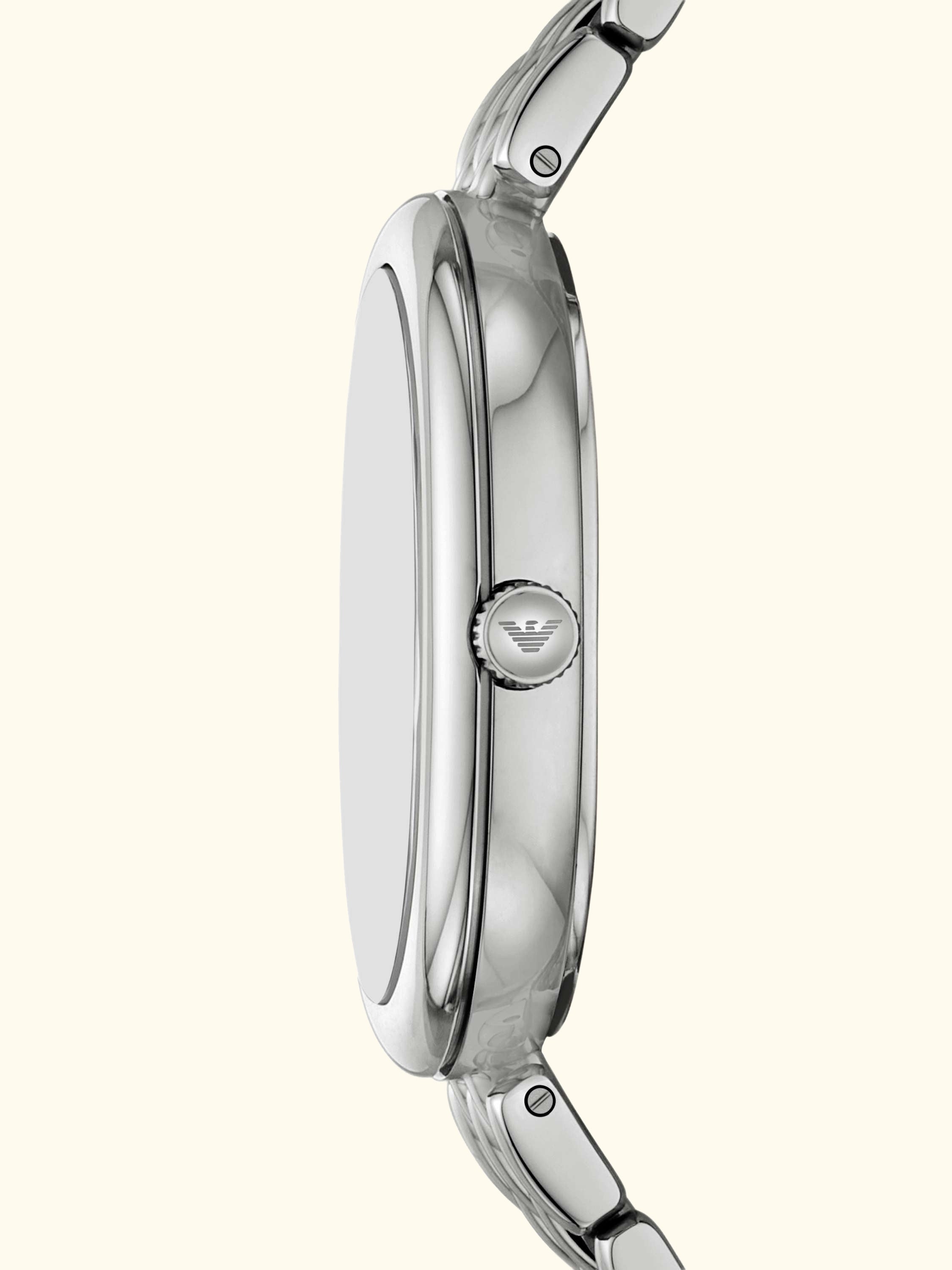 AR11706 Women's Pearl Bracelet Strap Watch, Silver