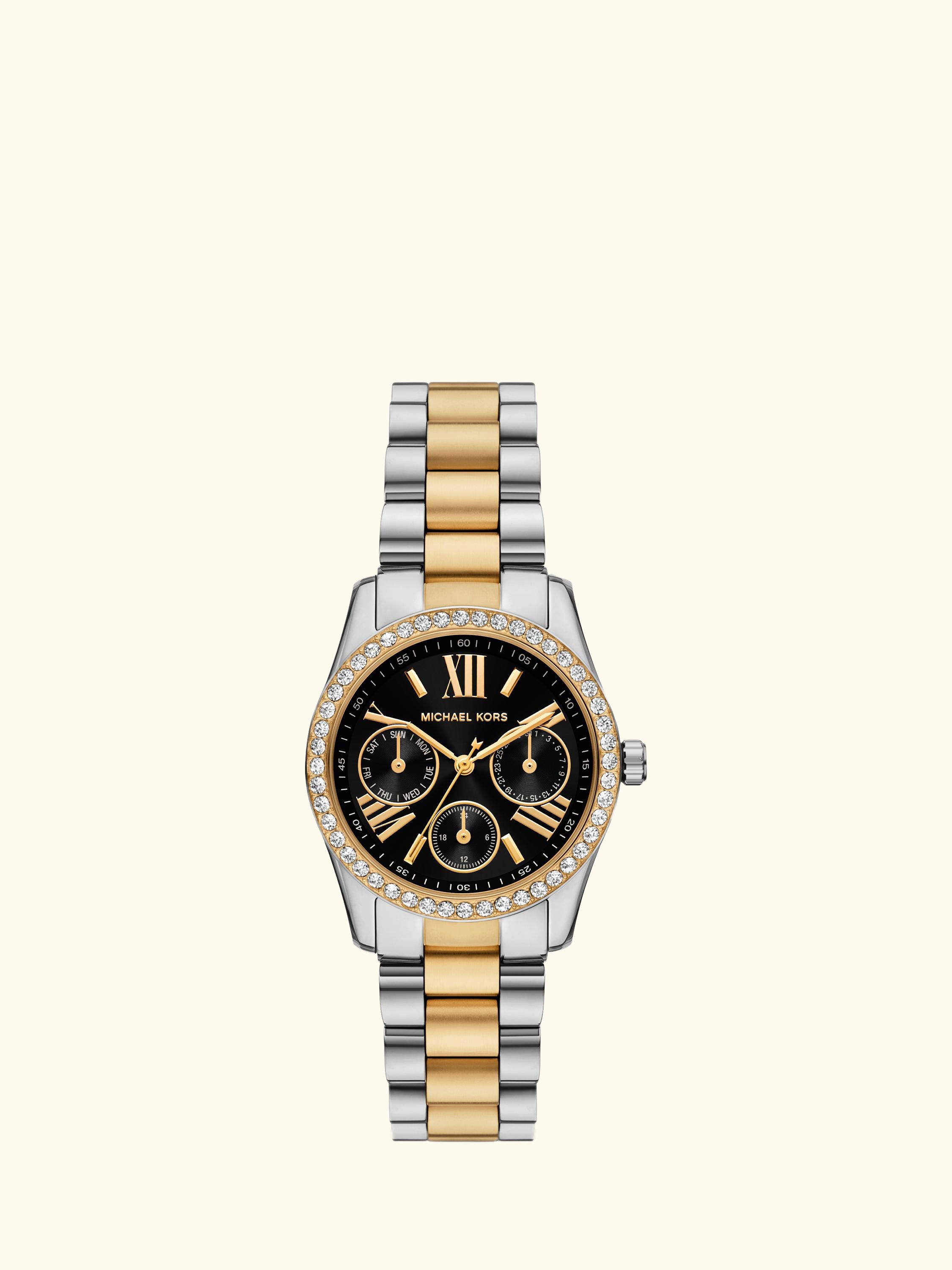 MK4925 Women's Lexington Lux Bracelet Strap Watch, Black