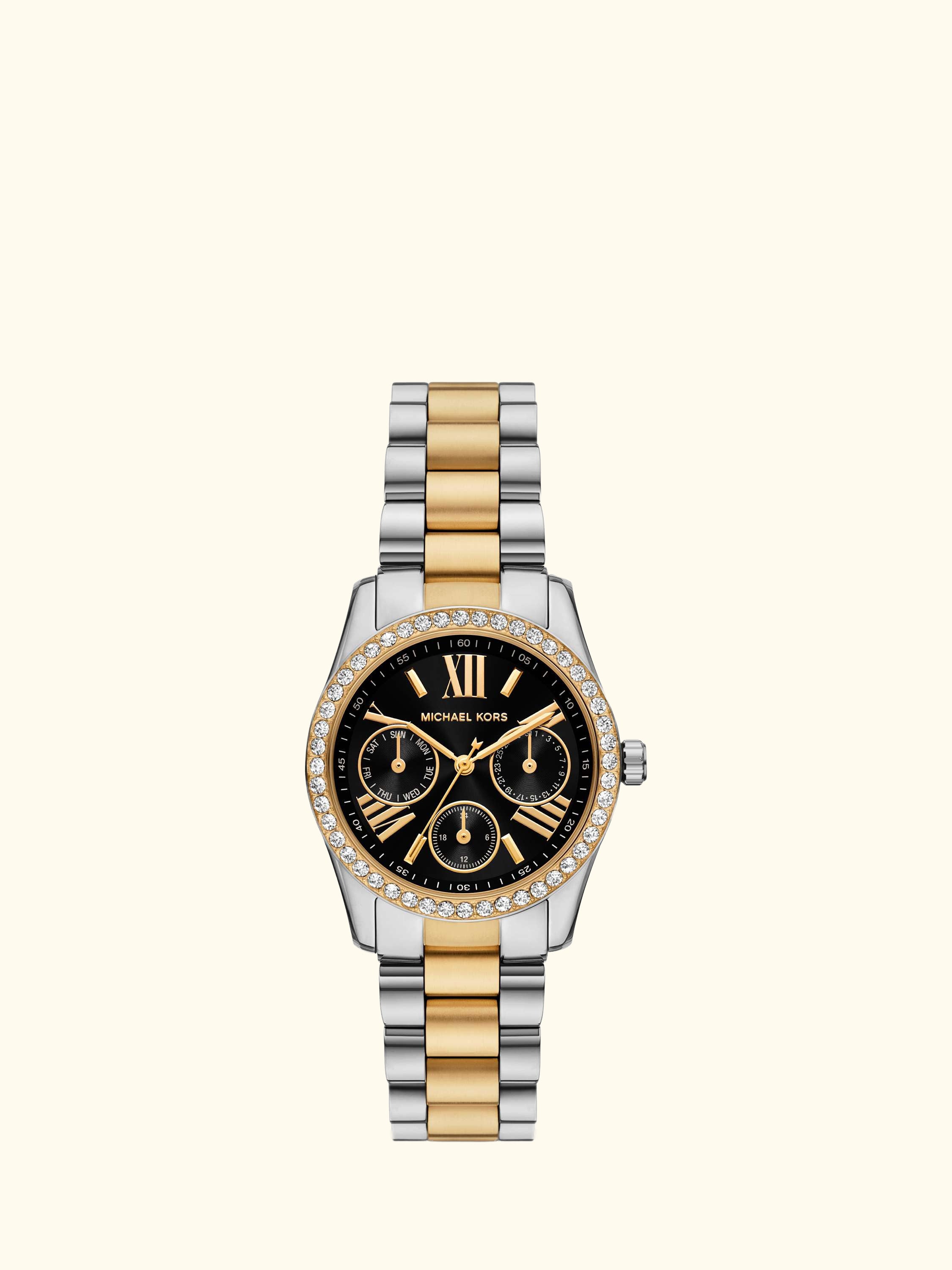 MK4925 Women's Lexington Lux Bracelet Strap Watch, Black
