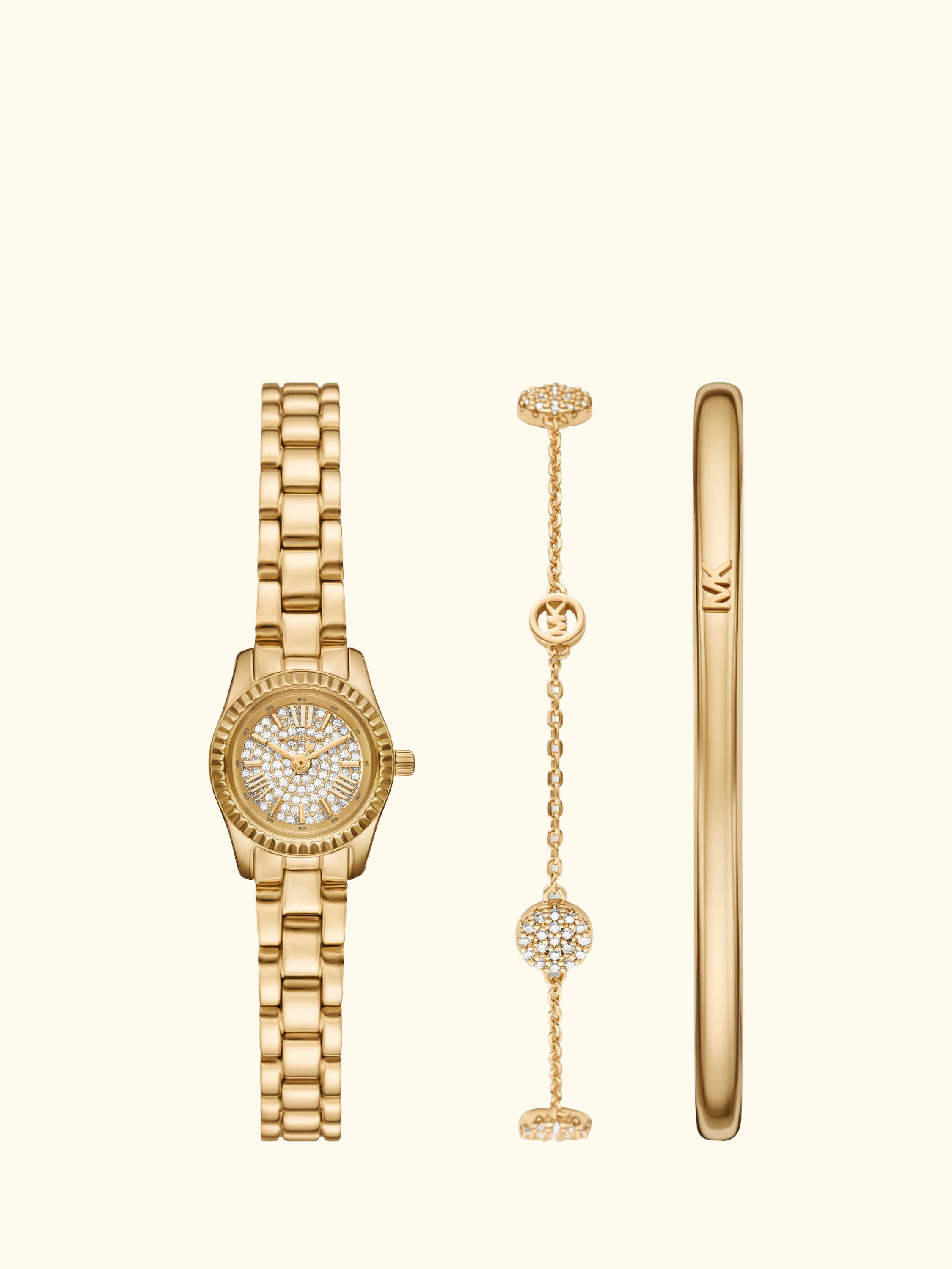 MK4944 Women's Micro Lexington Watch Gift Set, Gold