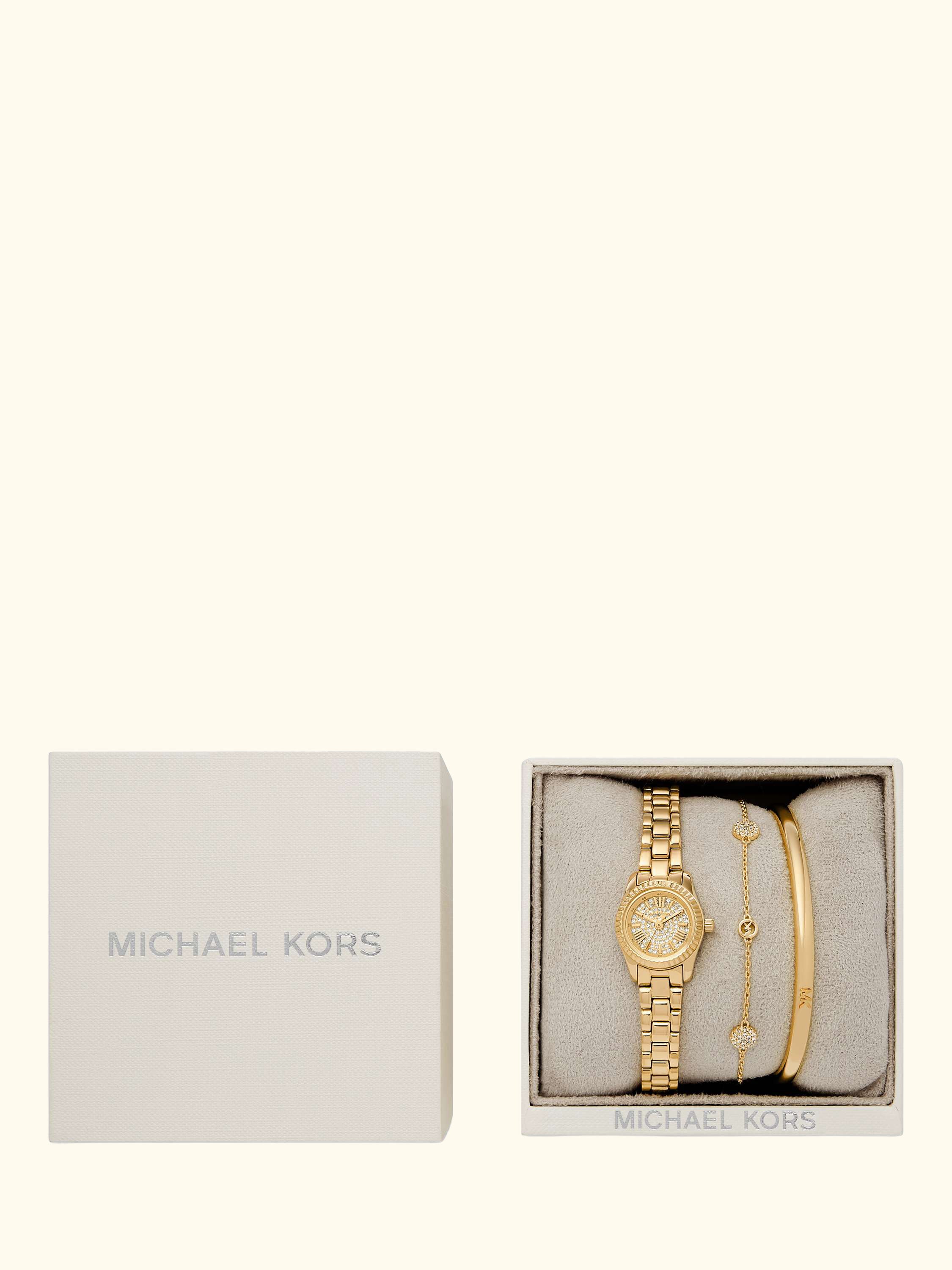 MK4944 Women's Micro Lexington Watch Gift Set, Gold