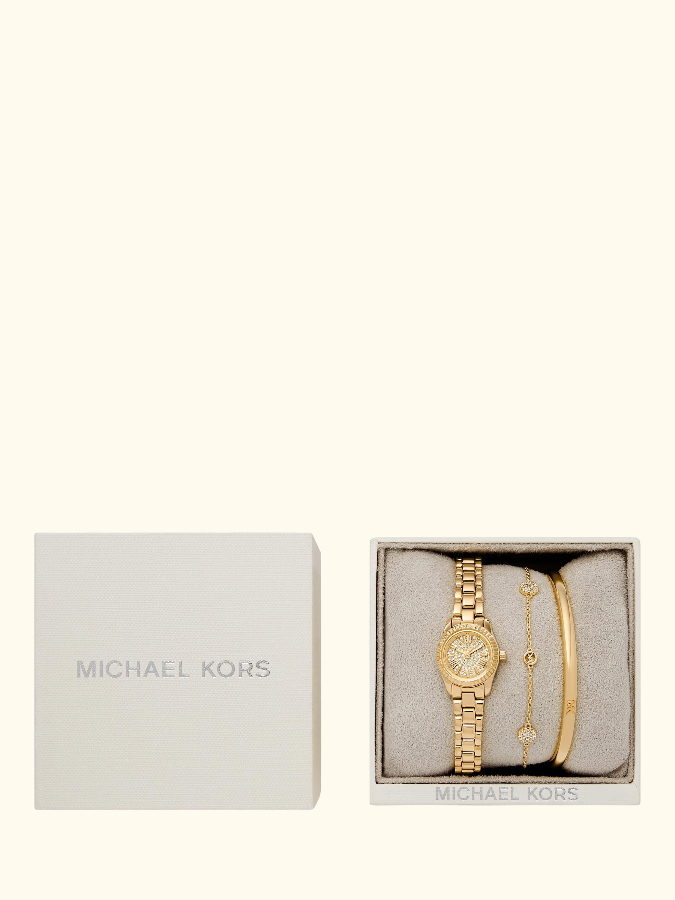MK4944 Women's Micro Lexington Watch Gift Set, Gold