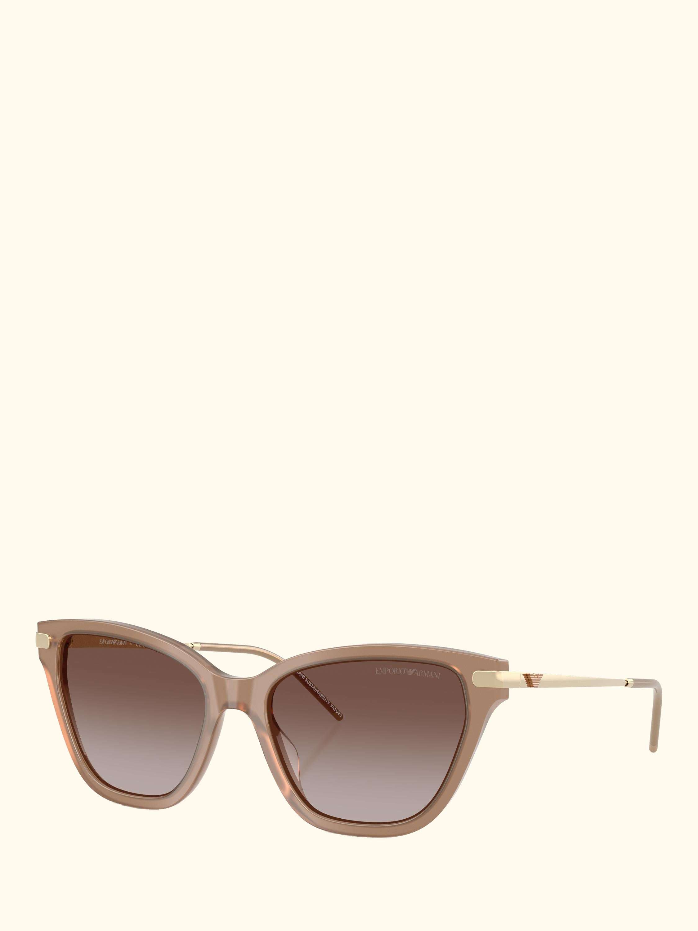 Emporio Amari EA4251 Women's Cat's Eye Sunglasses, Shiny Opal Tundra