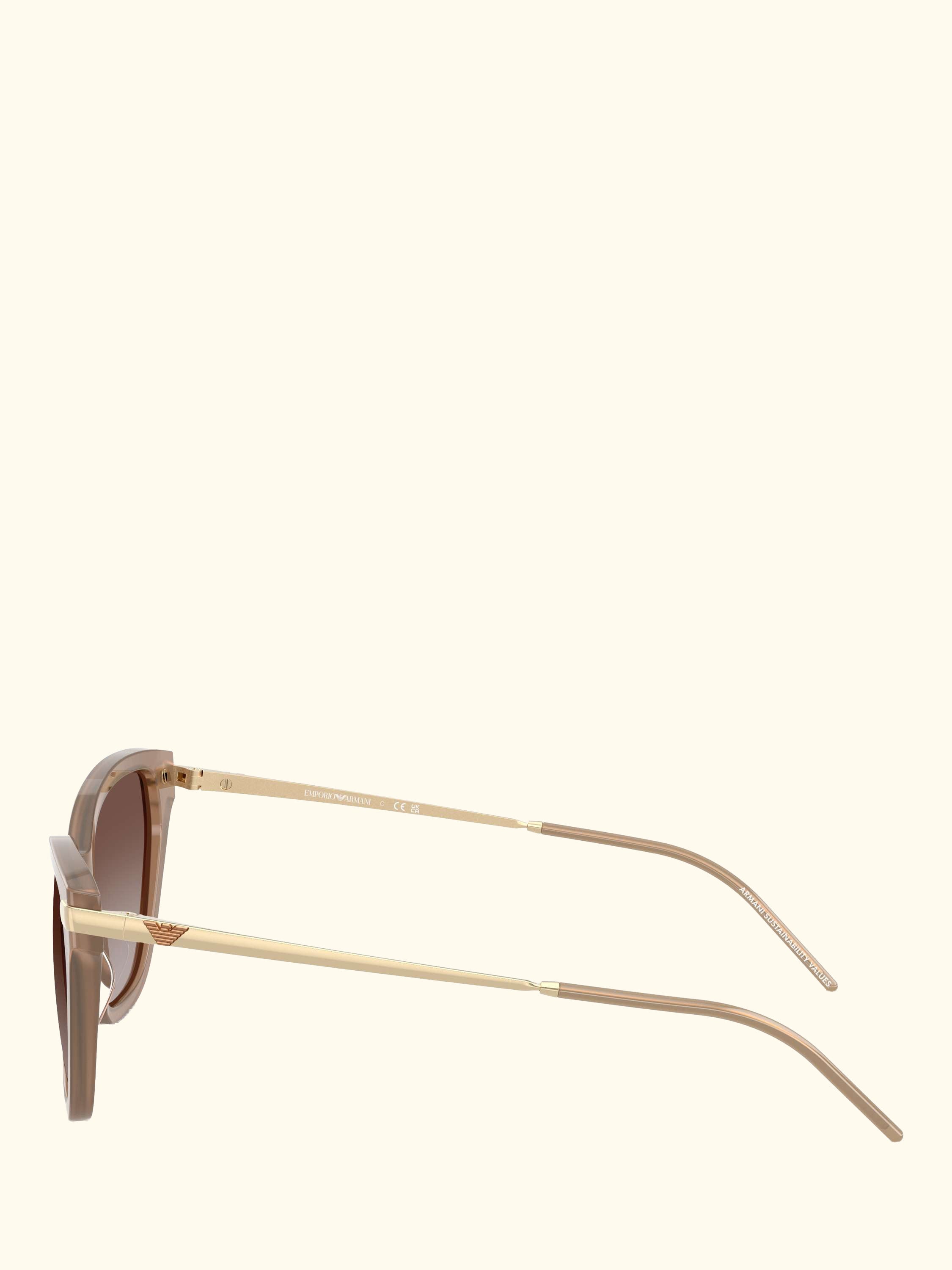 Emporio Amari EA4251 Women's Cat's Eye Sunglasses, Shiny Opal Tundra