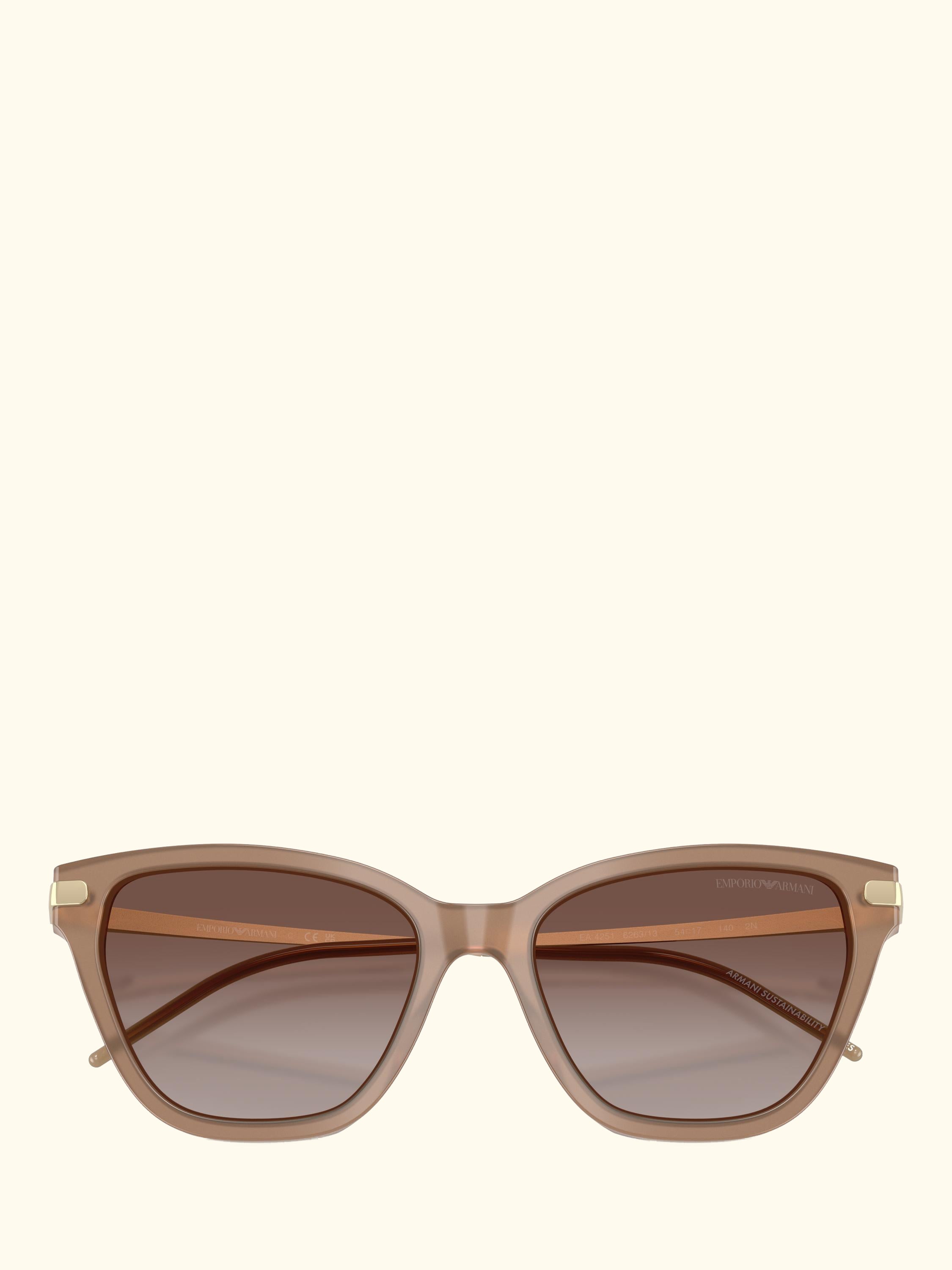 Emporio Amari EA4251 Women's Cat's Eye Sunglasses, Shiny Opal Tundra