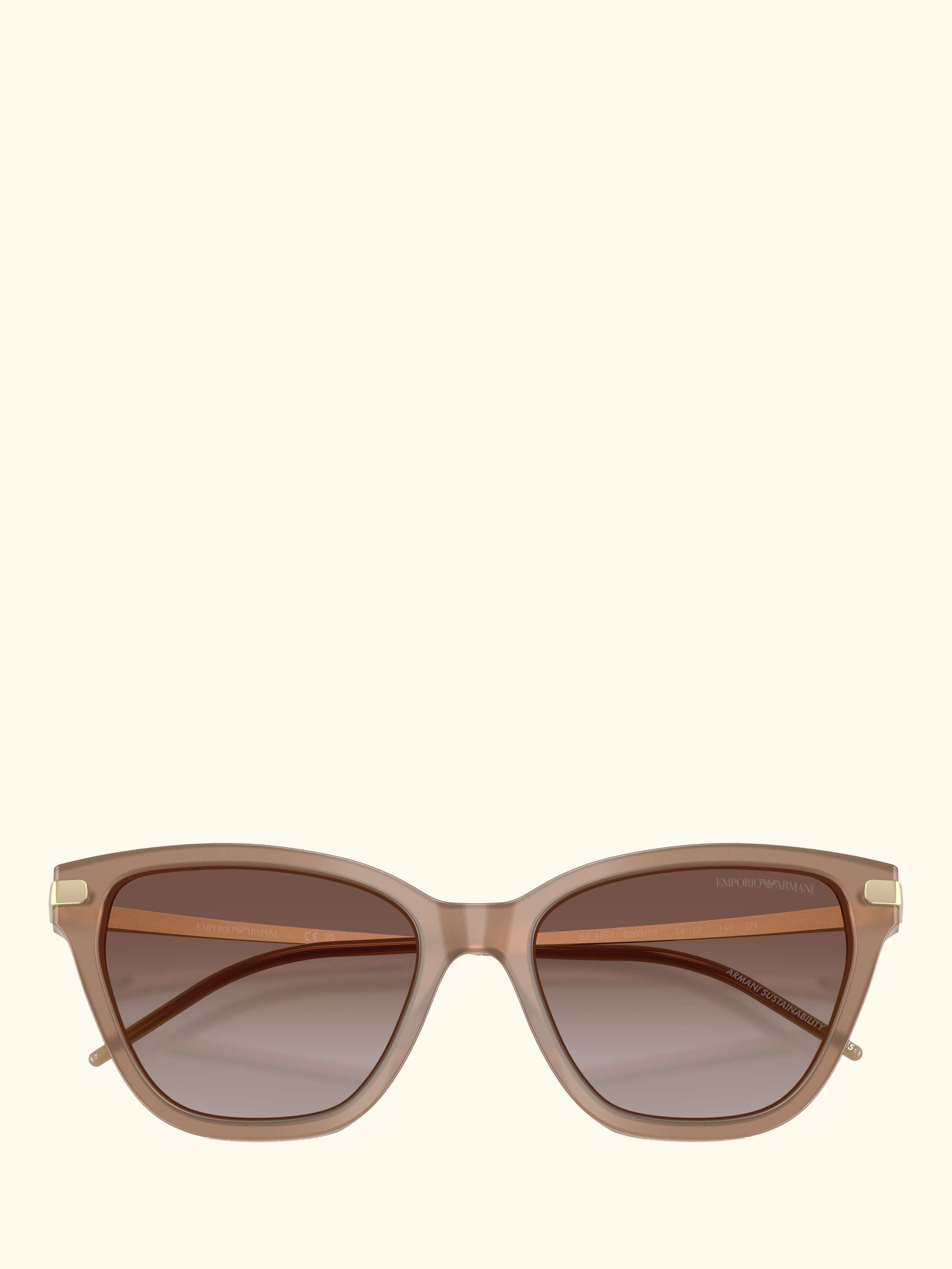 Emporio Amari EA4251 Women's Cat's Eye Sunglasses, Shiny Opal Tundra