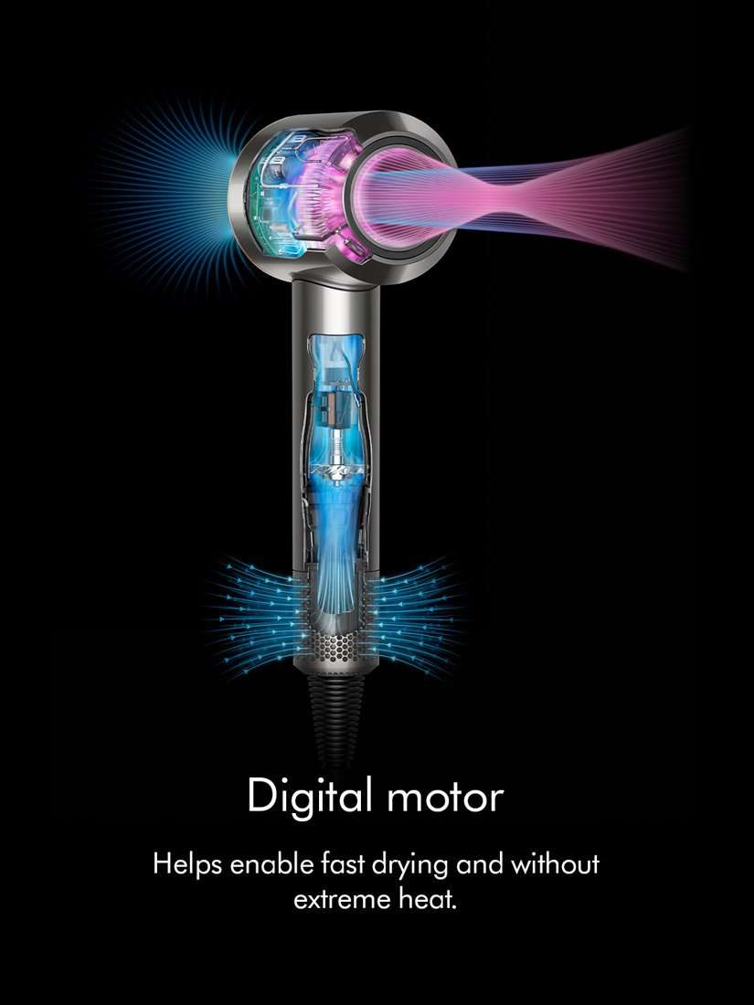 Supersonic™ Straight+Wavy Hair Dryer, Prussian Blue